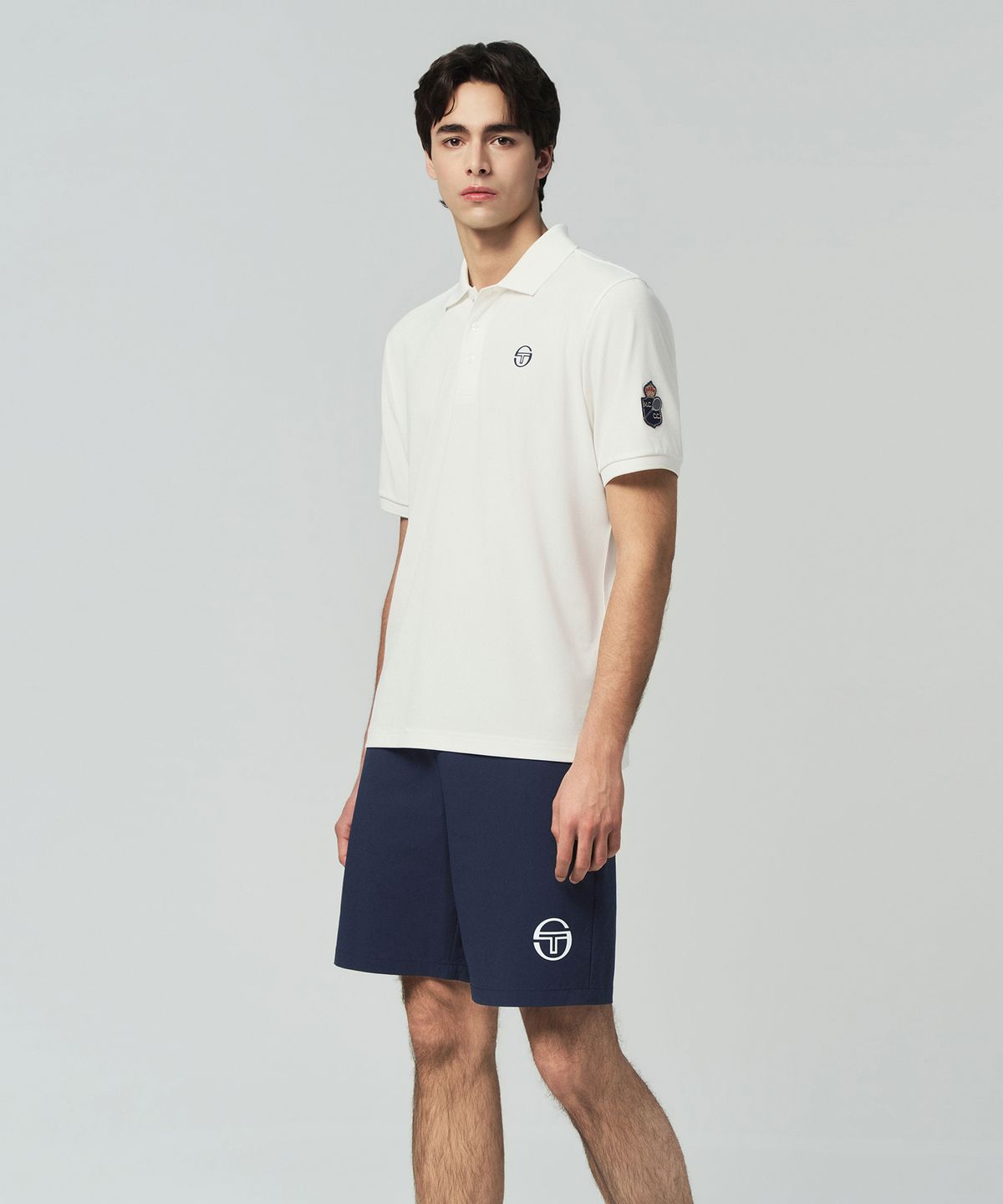 세르지오 타키니(SERGIO TACCHINI) M MC 더블스 반팔 폴로셔츠 (White)