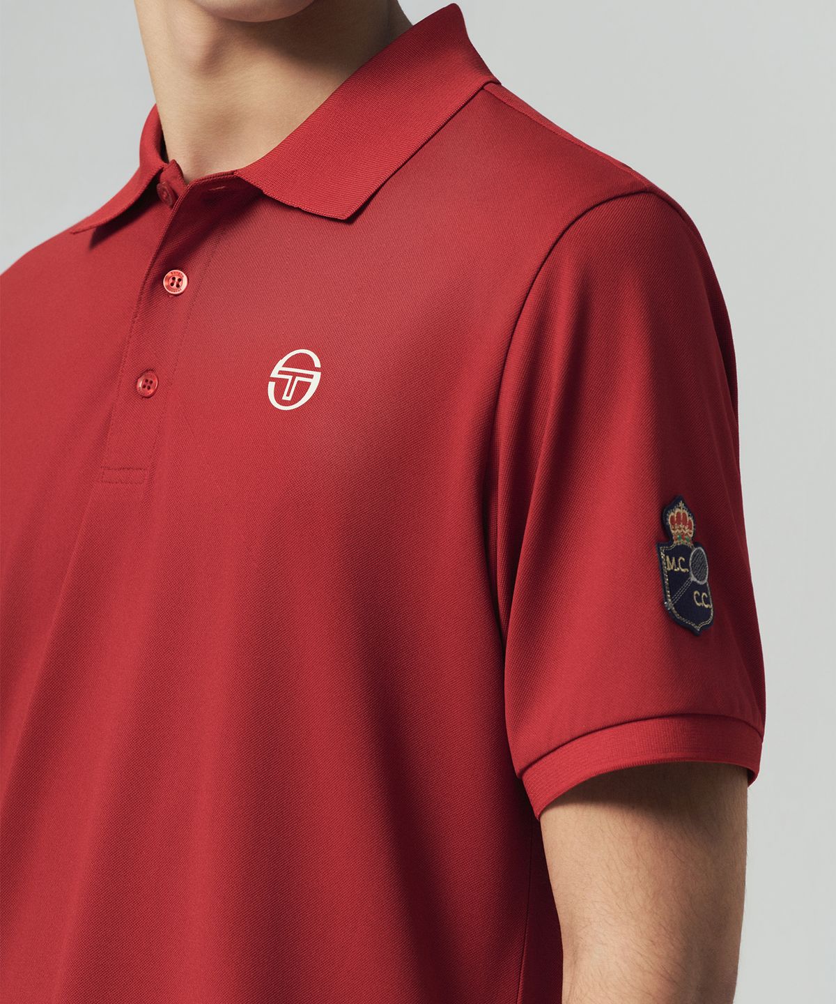 세르지오 타키니(SERGIO TACCHINI) M MC 더블스 반팔 폴로셔츠 (Red)