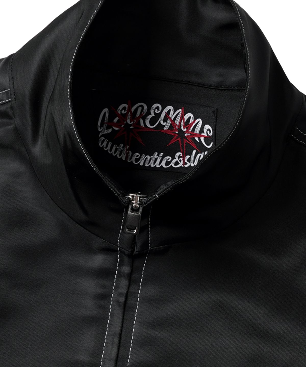르렌느(LERENNE) Three Layer Star High Neck Jacket - Black