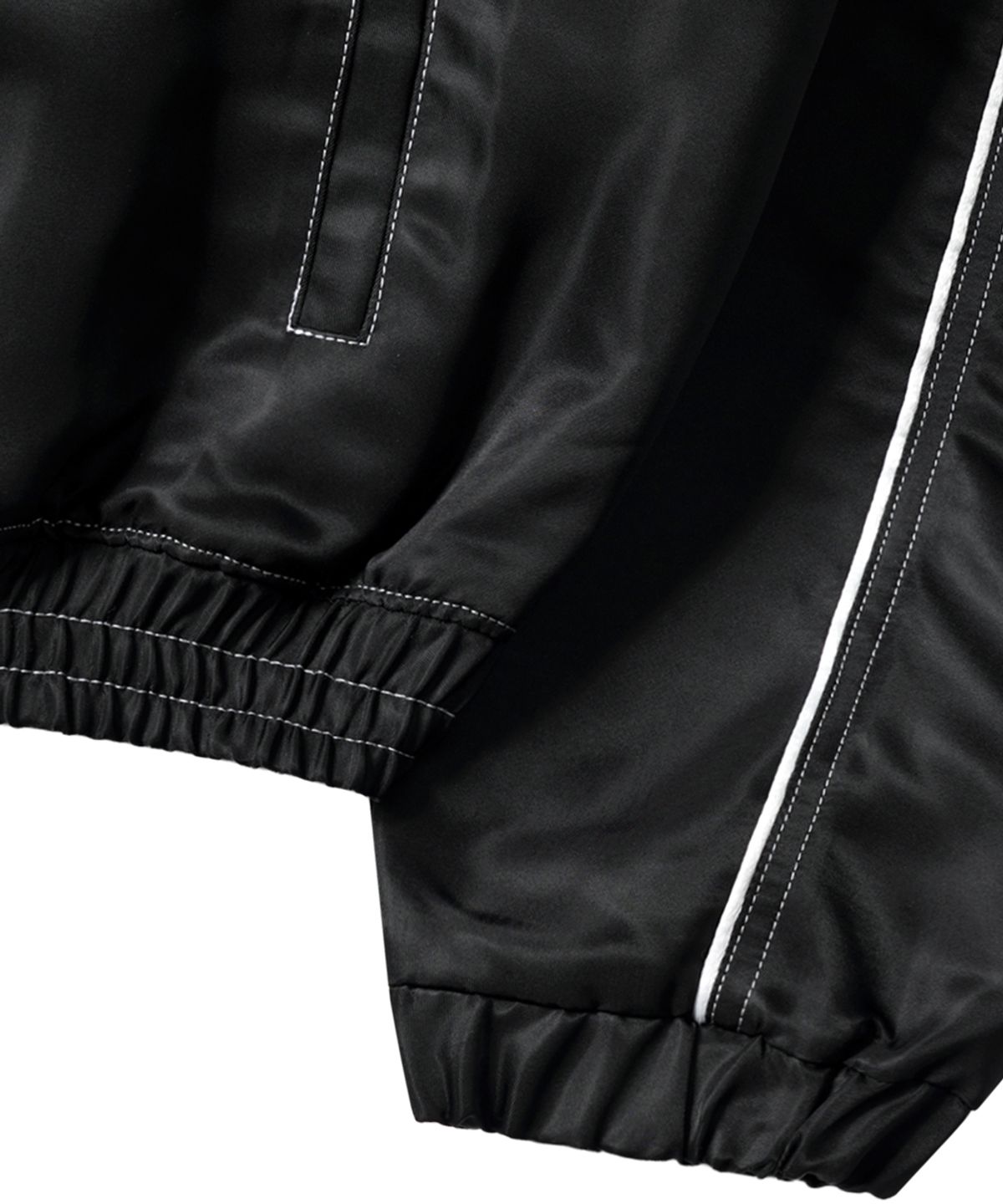 르렌느(LERENNE) Three Layer Star High Neck Jacket - Black