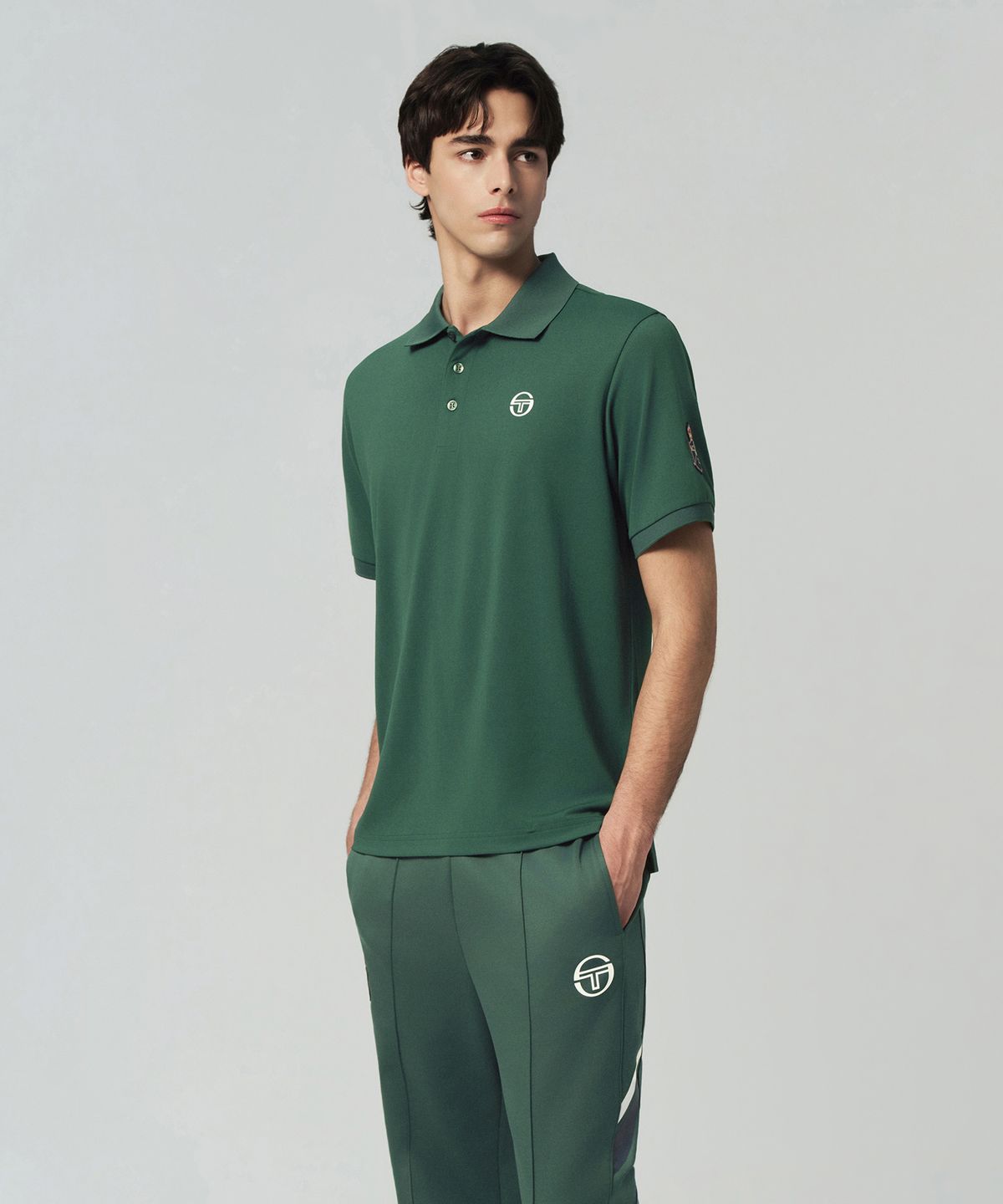 세르지오 타키니(SERGIO TACCHINI) M MC 더블스 반팔 폴로셔츠 (D.Green)