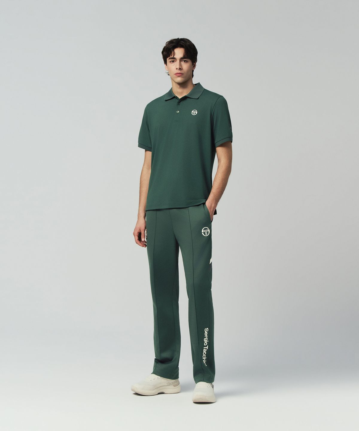 세르지오 타키니(SERGIO TACCHINI) M MC 더블스 반팔 폴로셔츠 (D.Green)