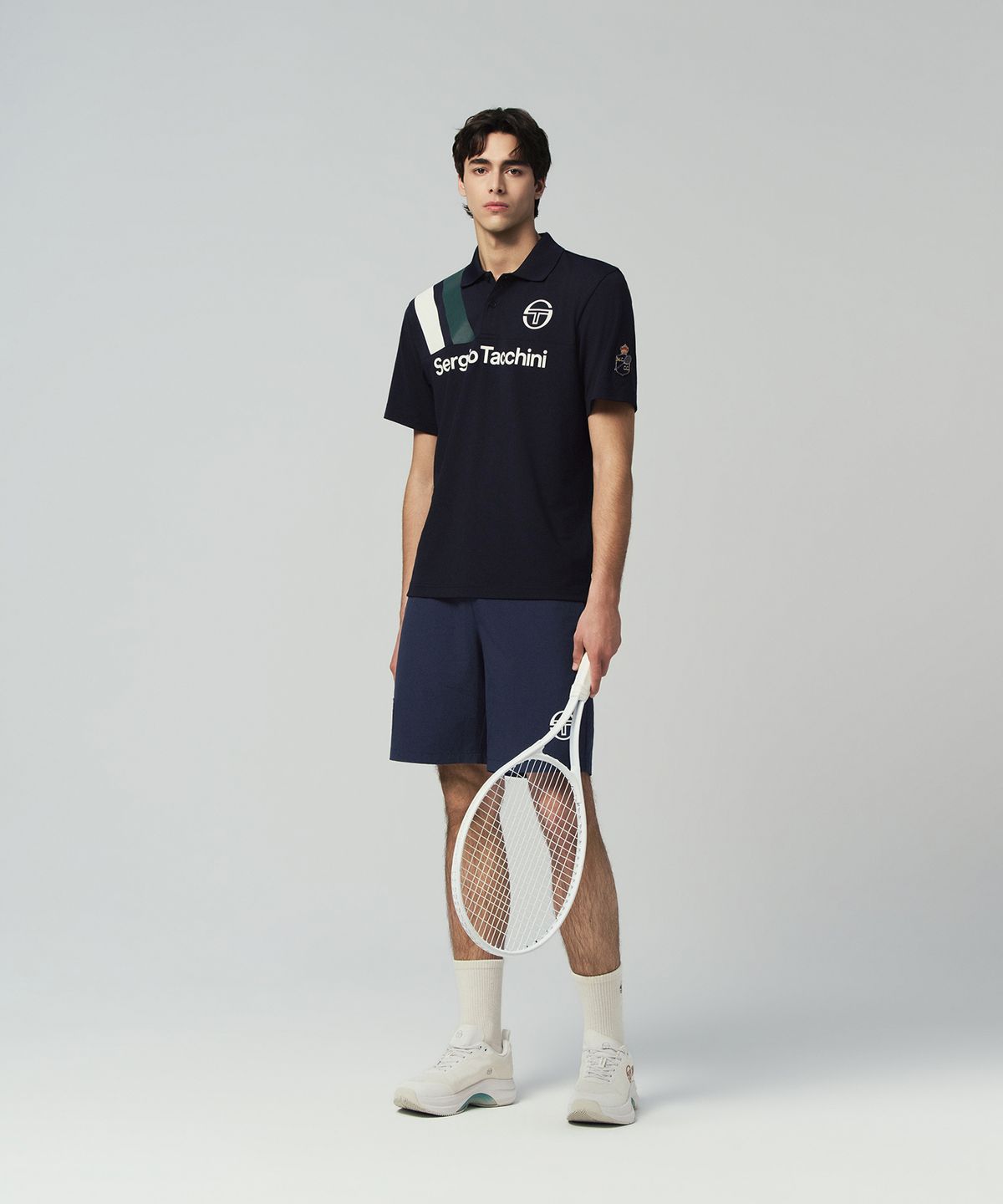 세르지오 타키니(SERGIO TACCHINI) M MC 앨리 스태프 반팔 폴로셔츠 (Navy)
