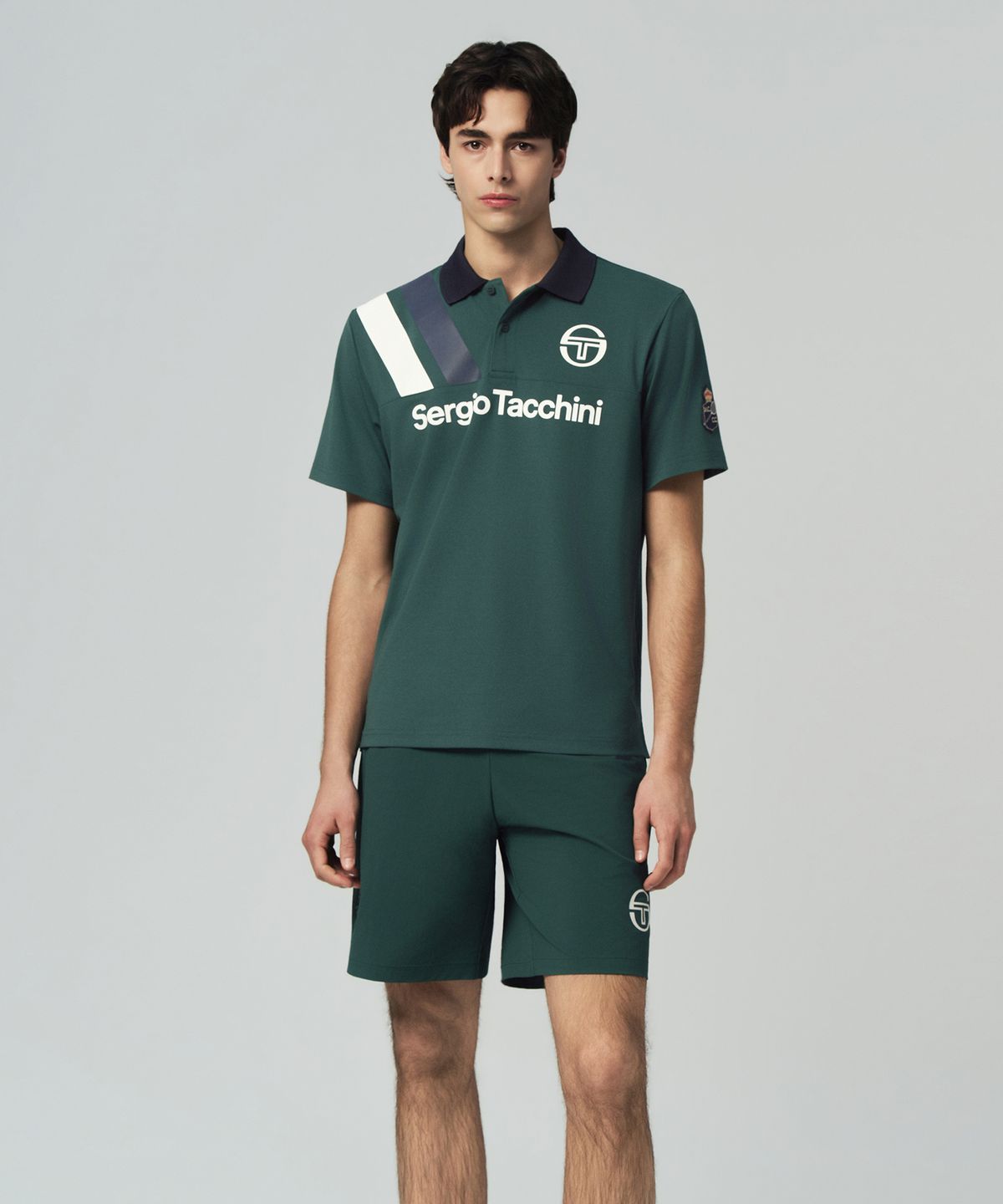 세르지오 타키니(SERGIO TACCHINI) M MC 앨리 스태프 반팔 폴로셔츠 (D.Green)