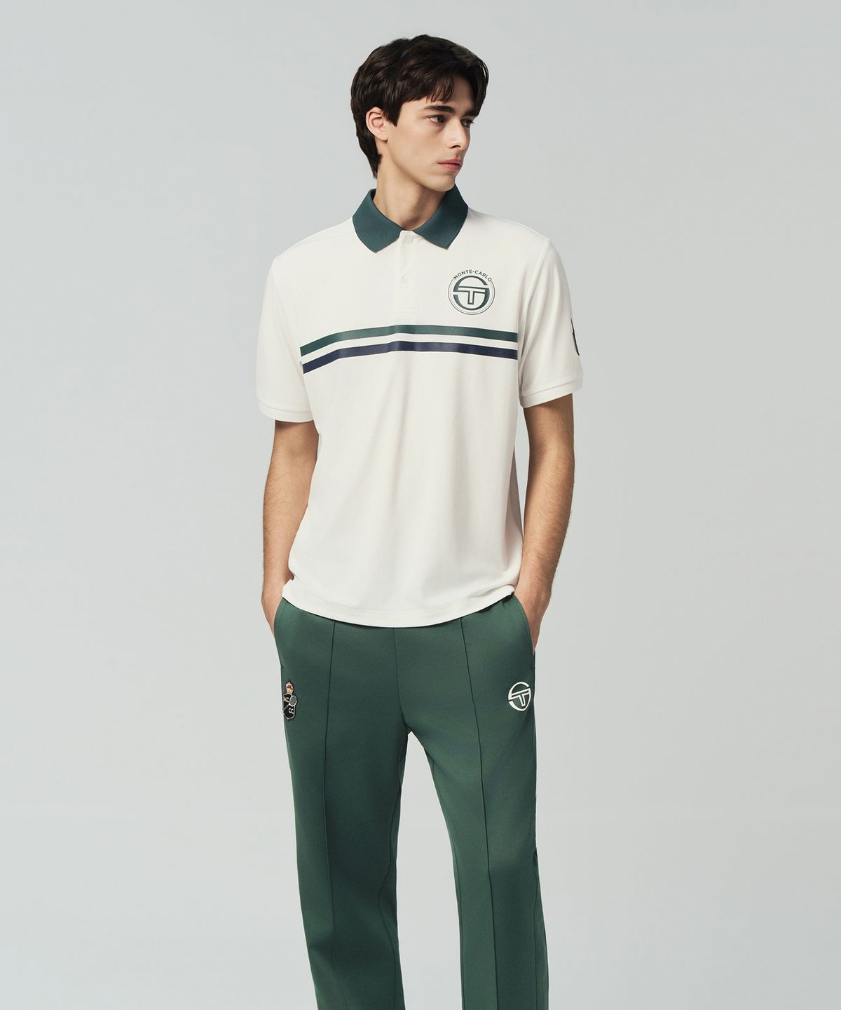 세르지오 타키니(SERGIO TACCHINI) M MC 컨티넨탈 스태프 반팔 폴로셔츠 (White)