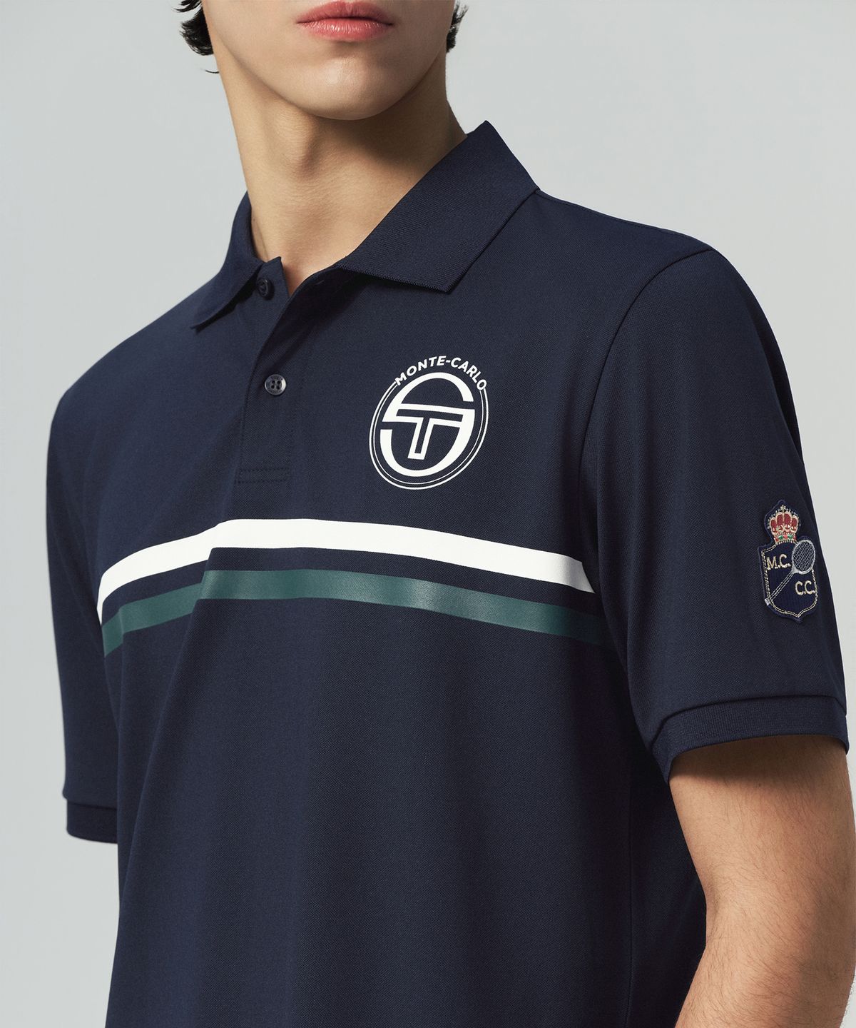 세르지오 타키니(SERGIO TACCHINI) M MC 컨티넨탈 스태프 반팔 폴로셔츠 (Navy)
