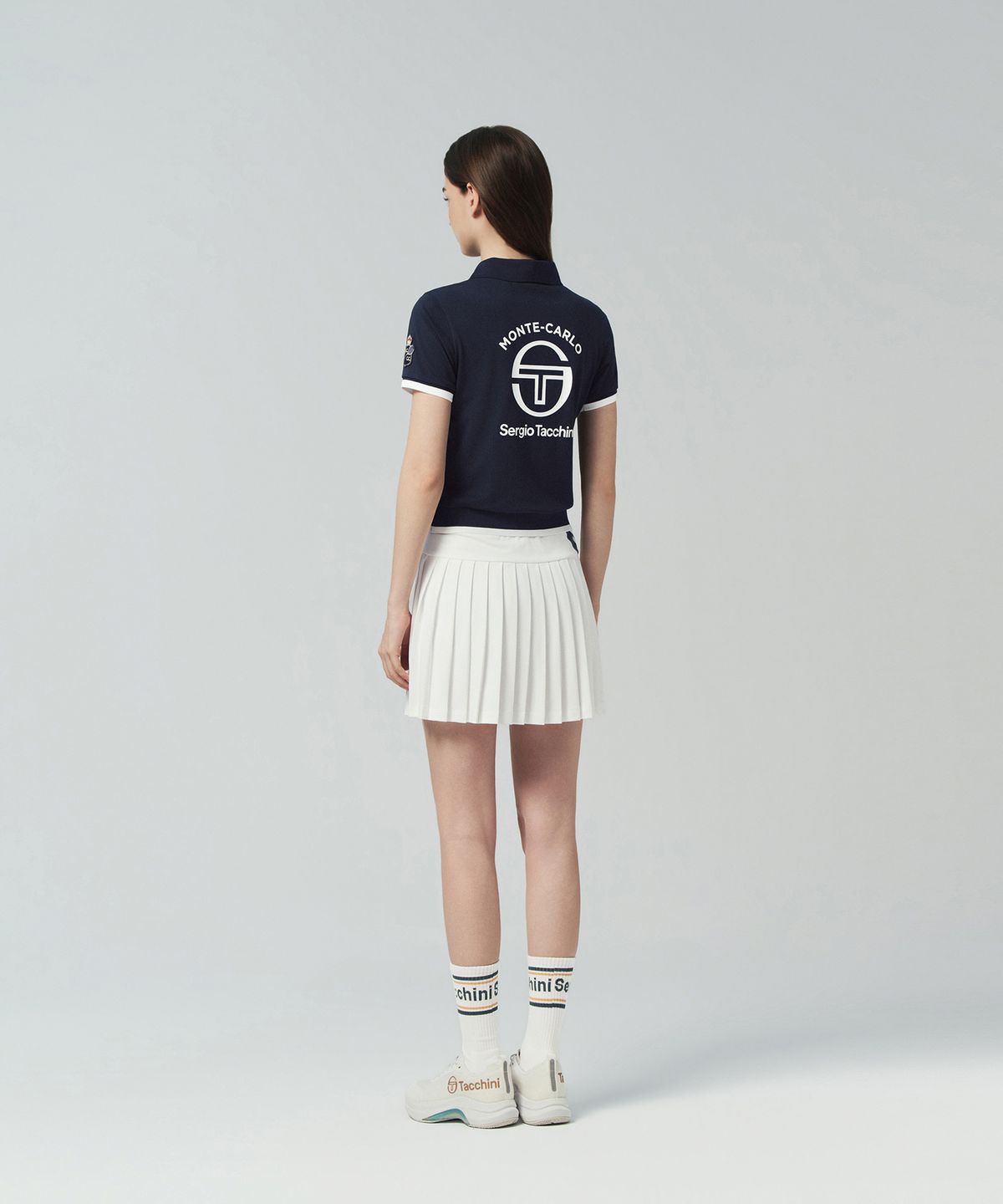 세르지오 타키니(SERGIO TACCHINI) W MC 타이브레이크 스태프 반팔 폴로셔츠 (Navy)