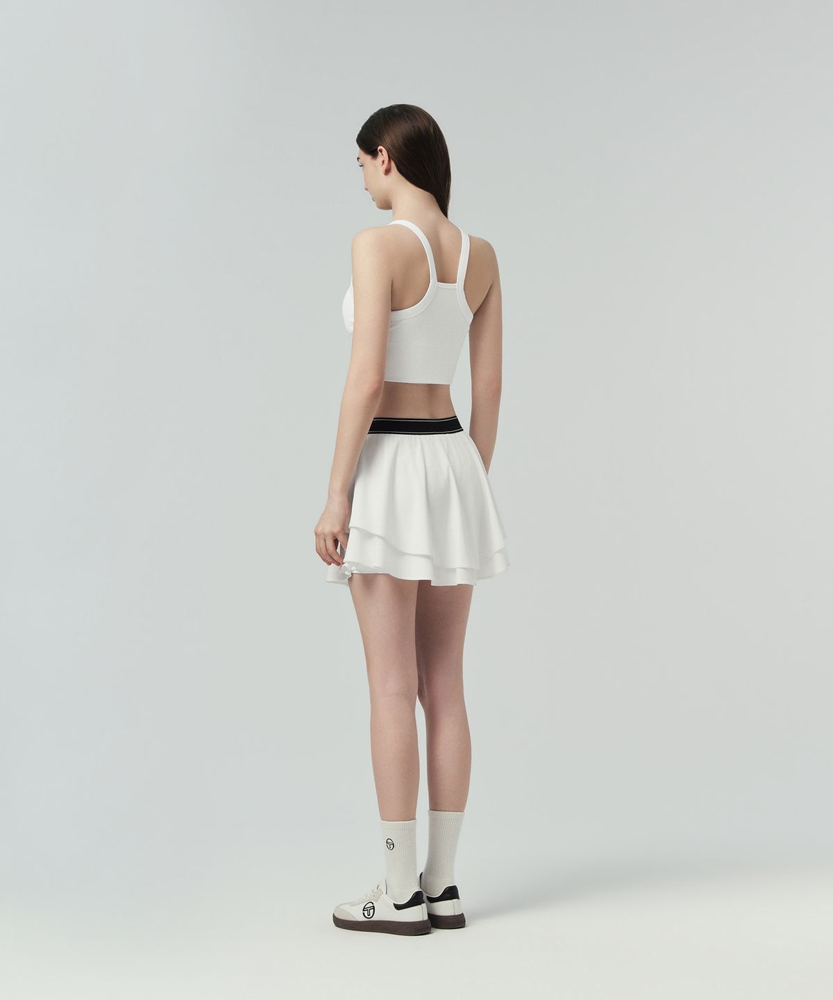 세르지오 타키니(SERGIO TACCHINI) W 플라잉 레이어드 스커트 (White)