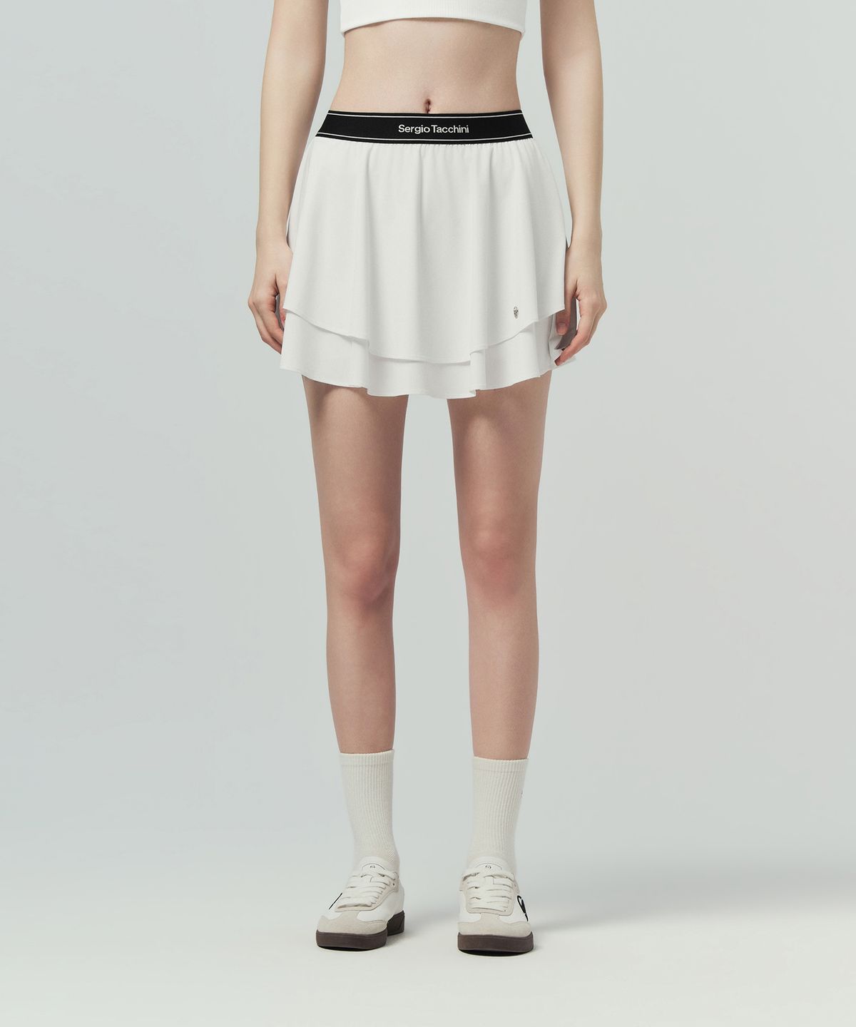 세르지오 타키니(SERGIO TACCHINI) W 플라잉 레이어드 스커트 (White)