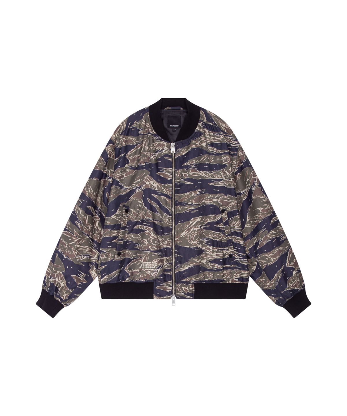 밀라코드(MILACODE) Tiger Print Bomber Jacket (TIGER )