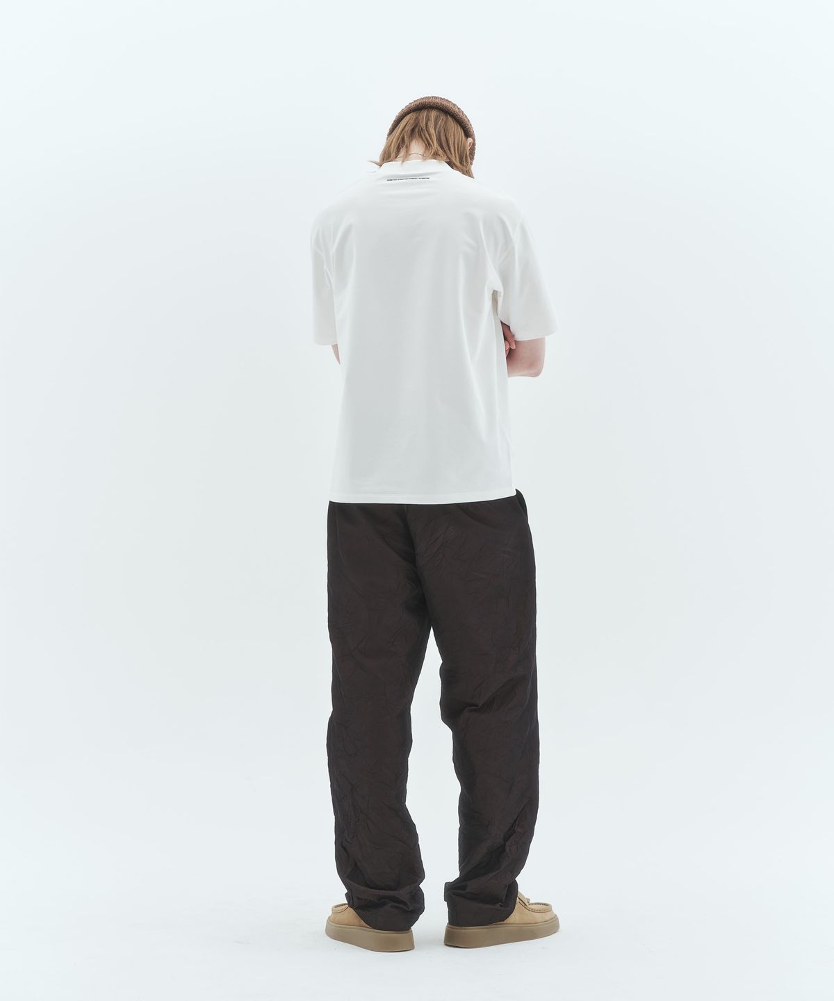 밀라코드(MILACODE) Wild Crease Wide Pants (BROWN)