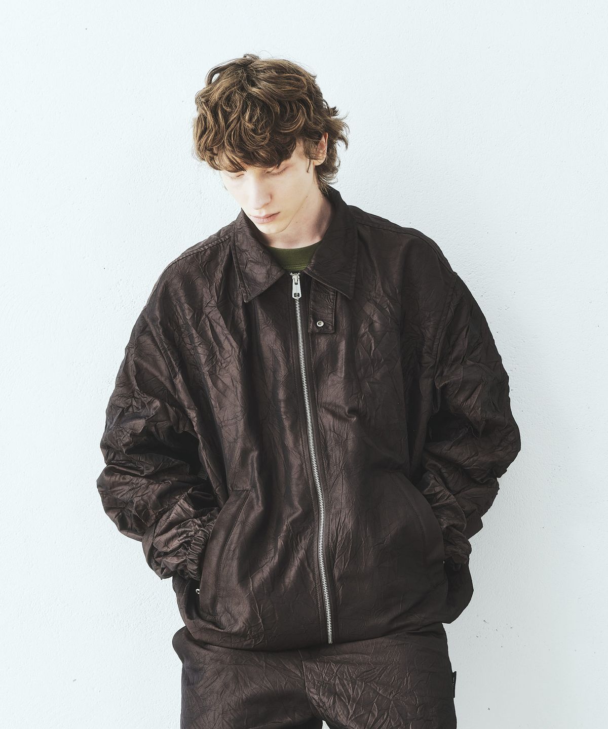 밀라코드(MILACODE) Wild Crease Jacket (BROWN)