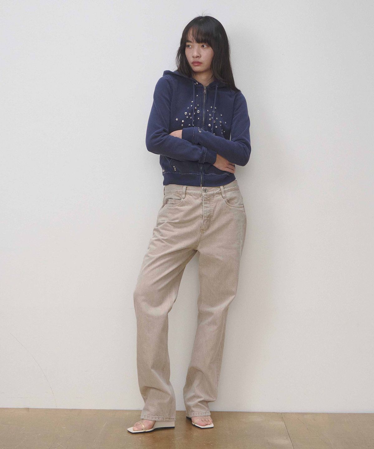 세븐틴엔드(17END) F 001 SAND BEIGE WASHED DENIM