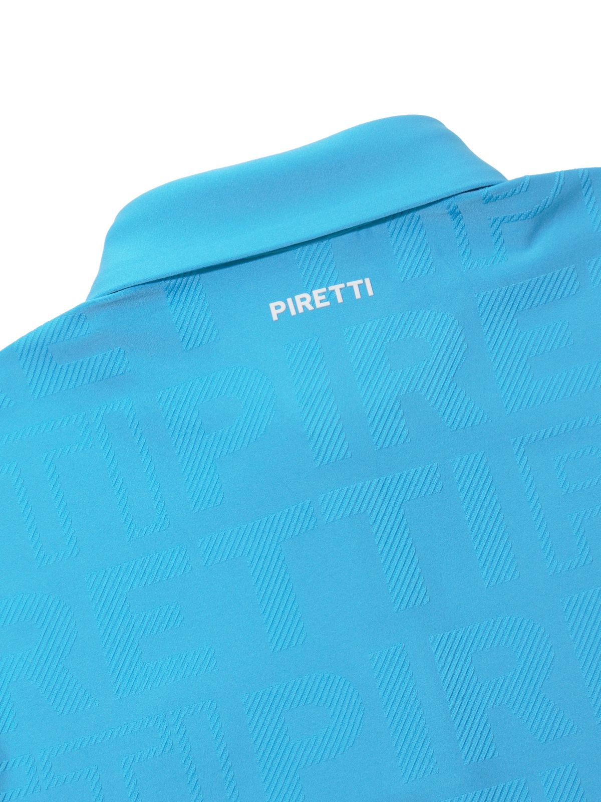피레티(PIRETTI) 마테라 로고 자카드 폴로 티셔츠 M_Light Blue