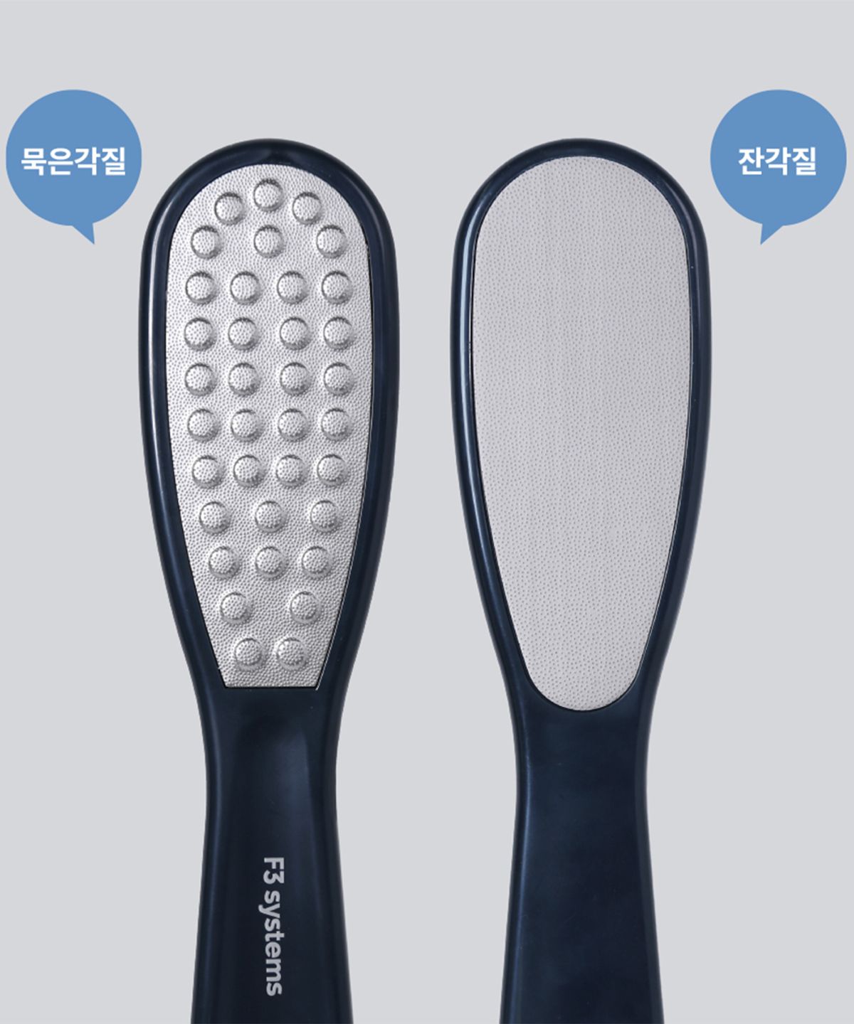 에프쓰리시스템즈(F3 SYSTEMS) 각질프로 스텐 돌기형 풋파일 발뒤꿈치 굳은살 제거기 (F3-52106)