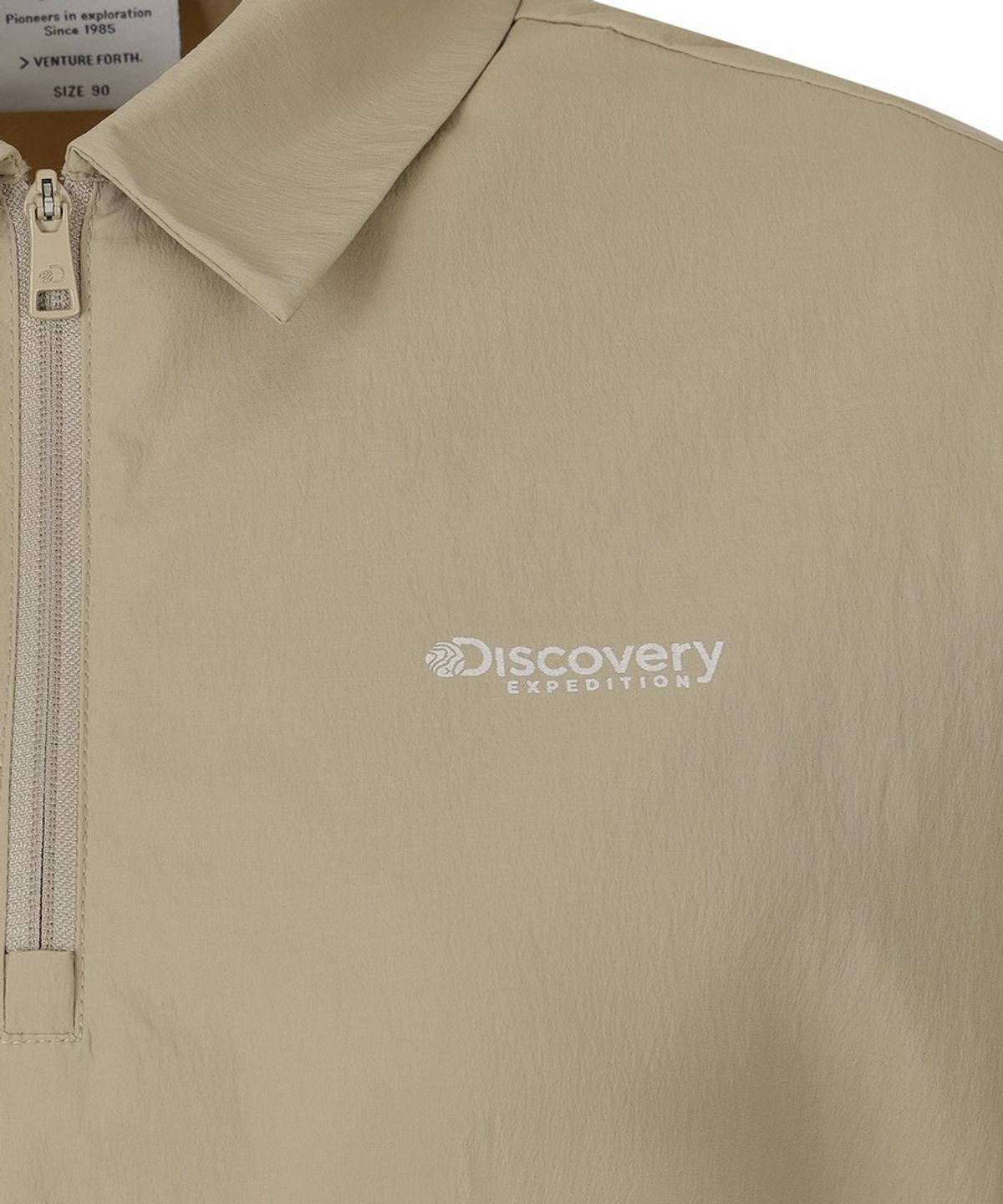 디스커버리 익스페디션(DISCOVERY EXPEDITION) 여성 프레시벤트 카라형 미니원피스 (BEIGE)
