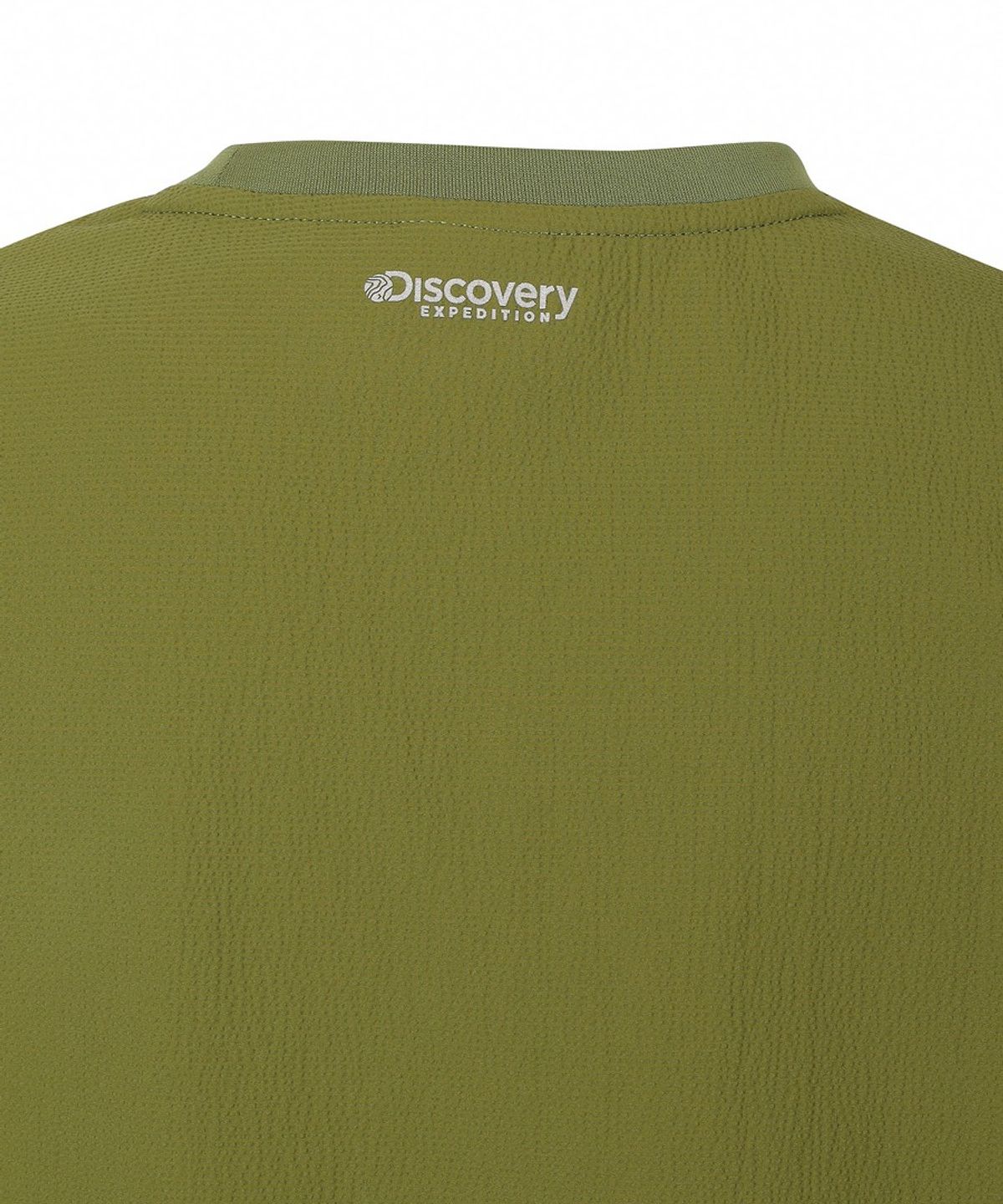 디스커버리 익스페디션(DISCOVERY EXPEDITION) 여성 시어서커 우븐 반팔티셔츠 (OLIVE)