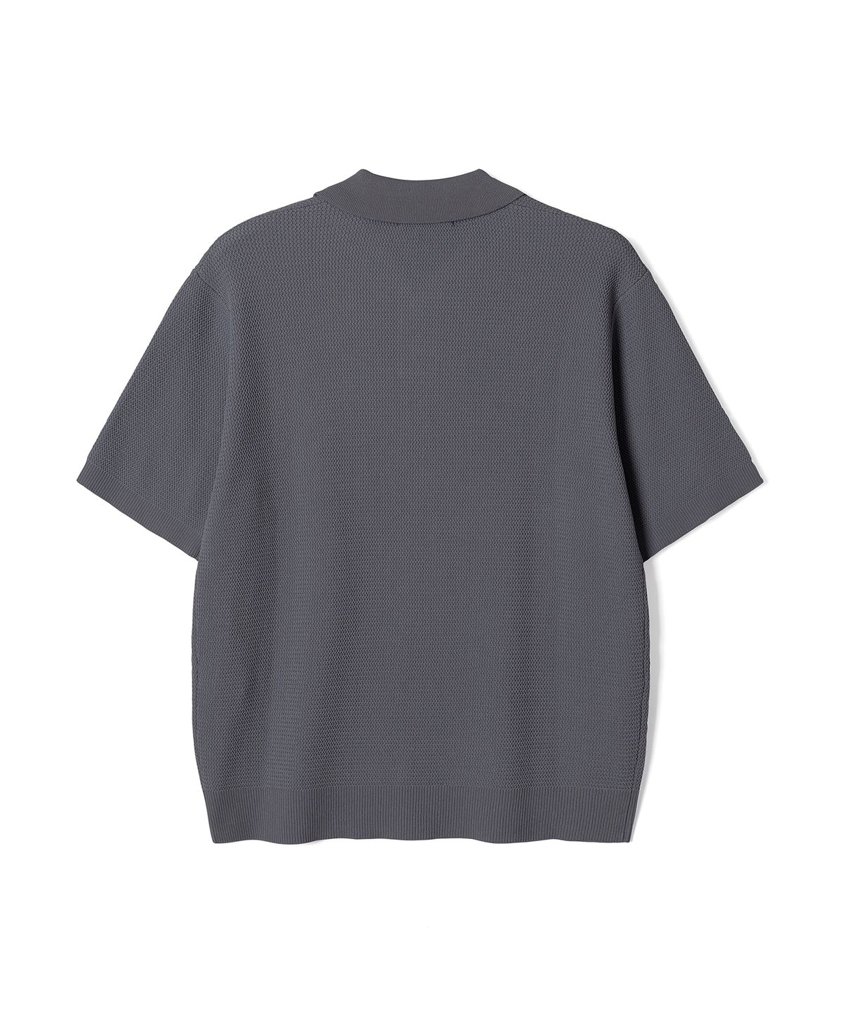 애드호크(ADHOC) 남성 여름 반팔 칼라넥 니트 (DK-KHAKI) (HC4SKA1)