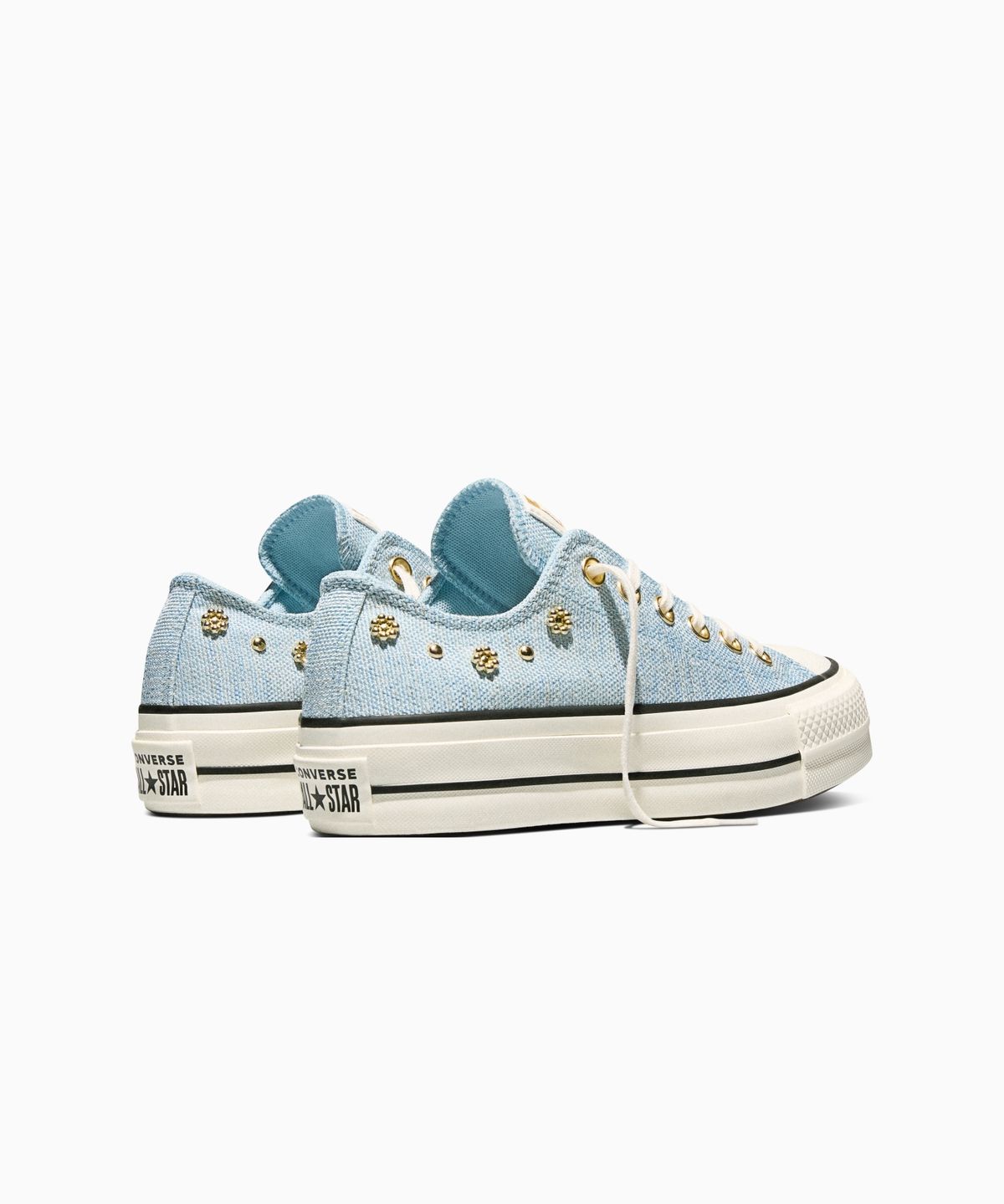 컨버스(CONVERSE) 척테일러 올스타 리프트 헤더드 글램 클리어 스카이즈 A17596C