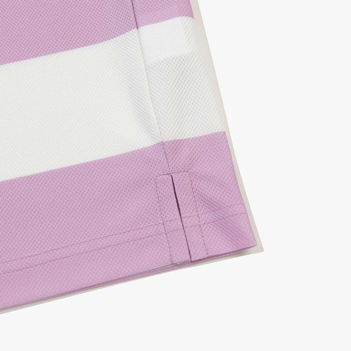 디아도라(diadora) 코트 스트라이프 카라 반팔 티셔츠 VIOLET