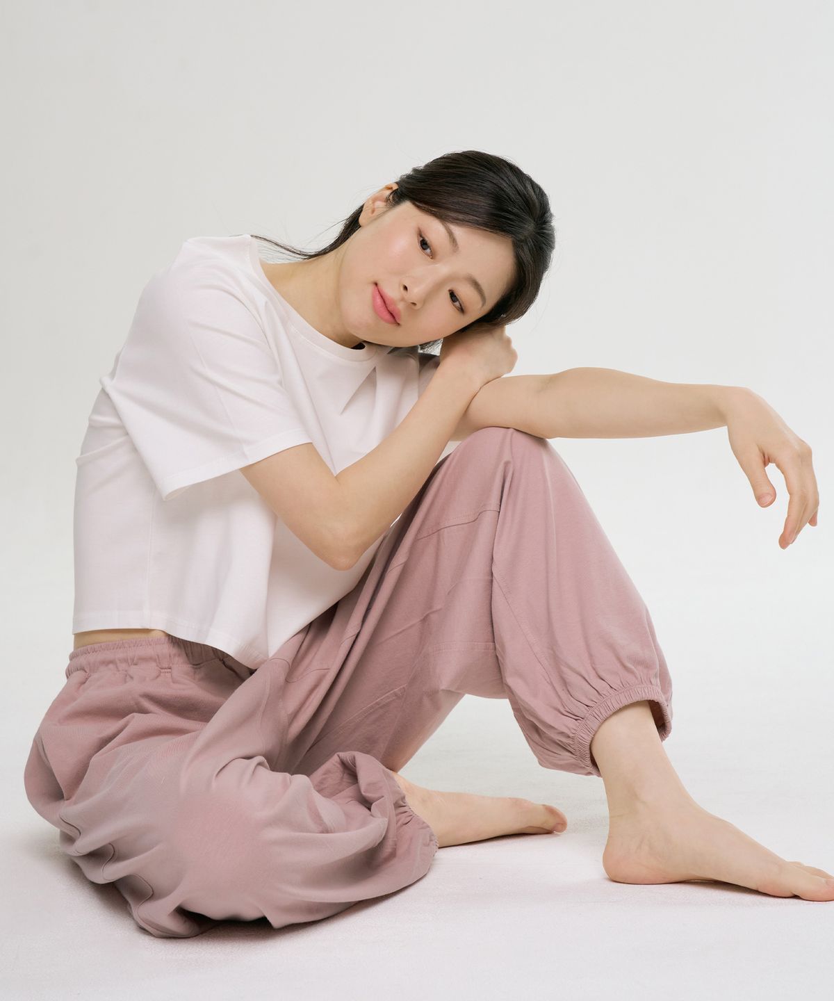 메이플라워(MAY FLOWER) 우붓 핑크 하렘 여성 요가 외출복 실내복 바지