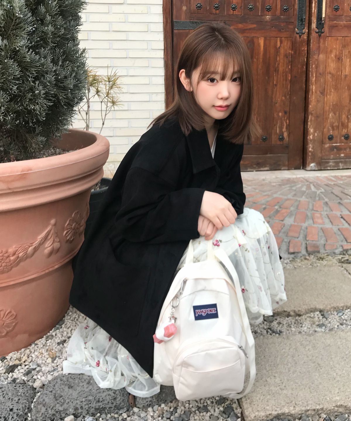 잔스포츠(JANSPORT) 하프파인트 X 팁토우 틴트 키링 기획 세트