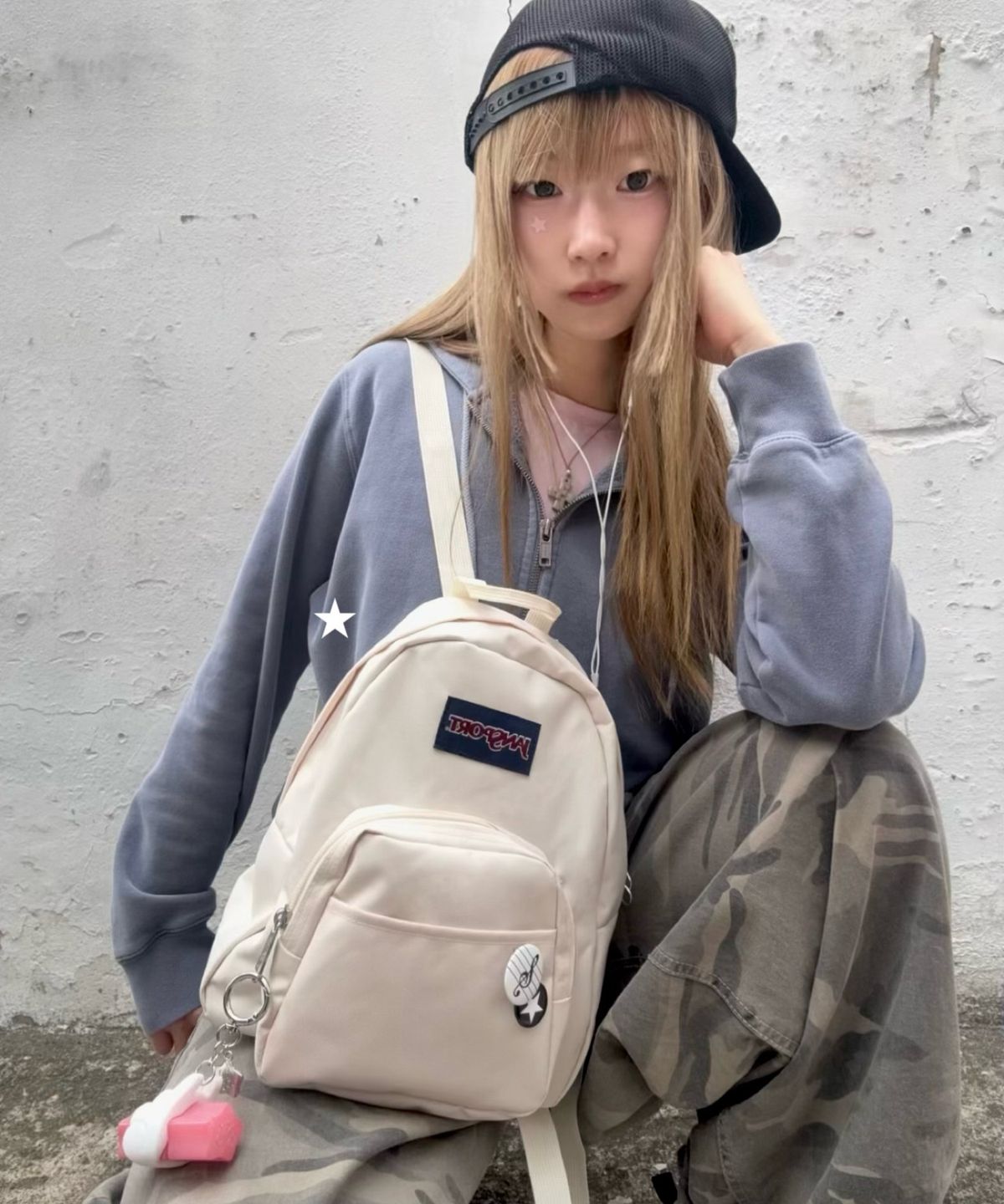 잔스포츠(JANSPORT) 하프파인트 X 팁토우 틴트 키링 기획 세트