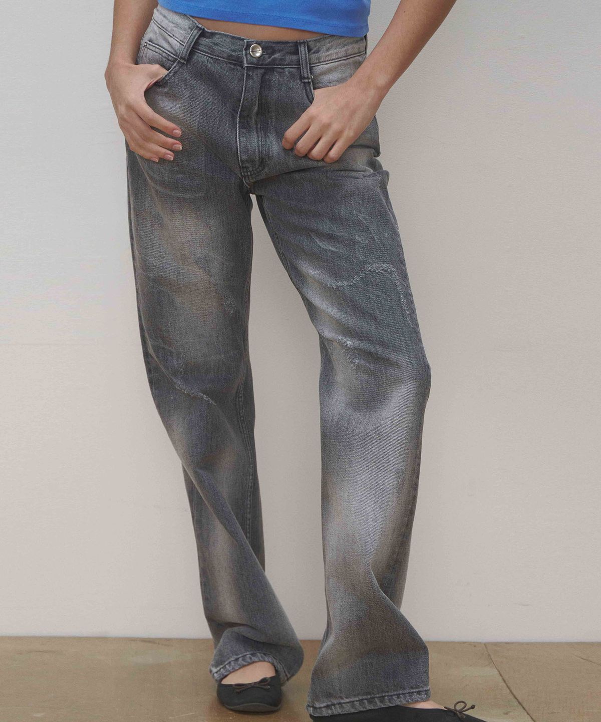 세븐틴엔드(17END) F 013 EASY JEANS GRY