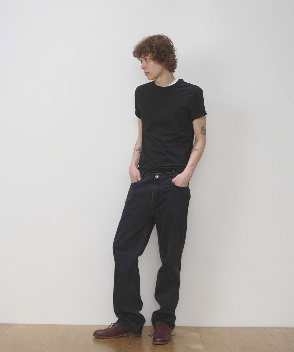 세븐틴엔드(17END) M 013 EASY JEANS BK BRN