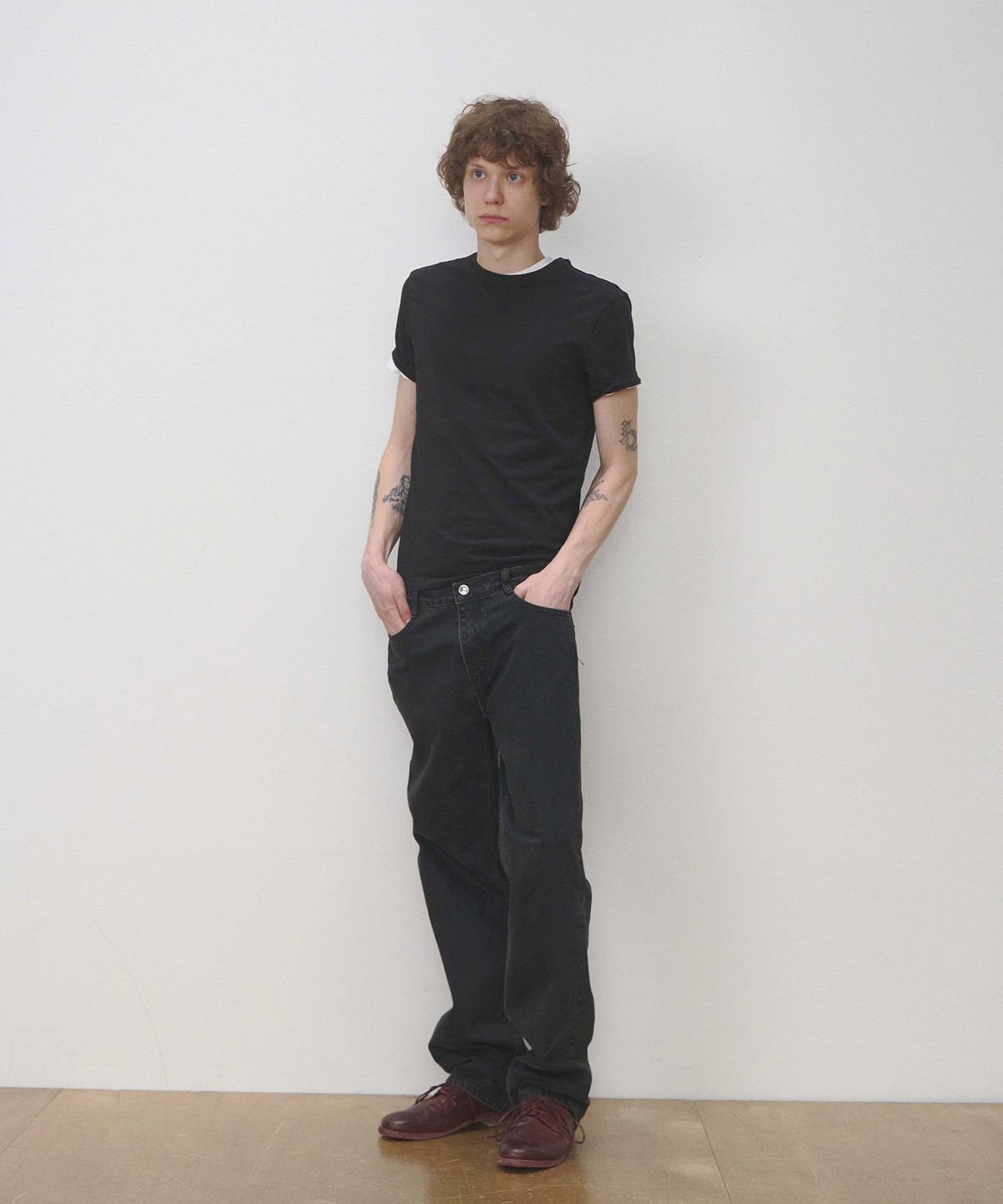 세븐틴엔드(17END) M 013 EASY JEANS BK BRN