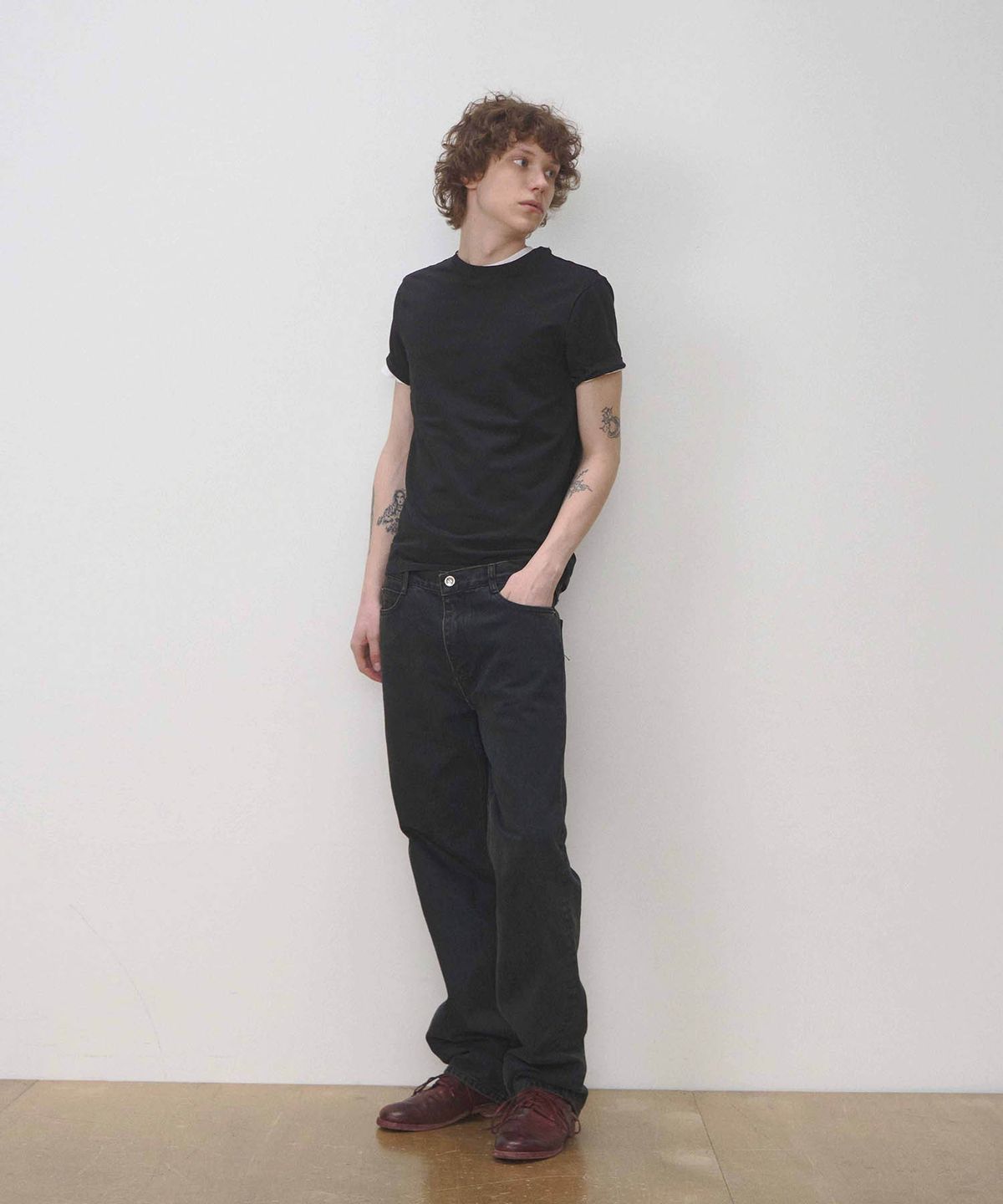 세븐틴엔드(17END) M 013 EASY JEANS BK BRN