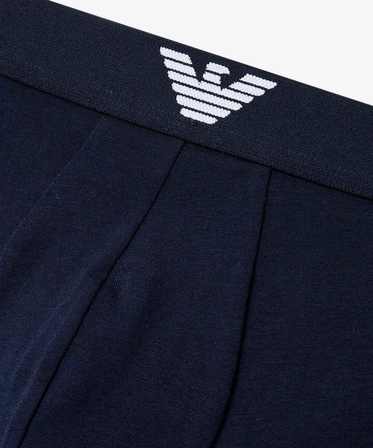 엠포리오 아르마니 언더웨어(EMPORIO ARMANI UNDERWEAR) 남성 로고 디테일 밴딩 드로즈_네이비 0816112155