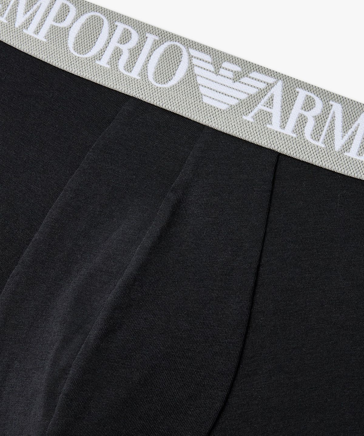 엠포리오 아르마니 언더웨어(EMPORIO ARMANI UNDERWEAR) 남성 로고 디테일 밴딩 드로즈_블랙 0816112153