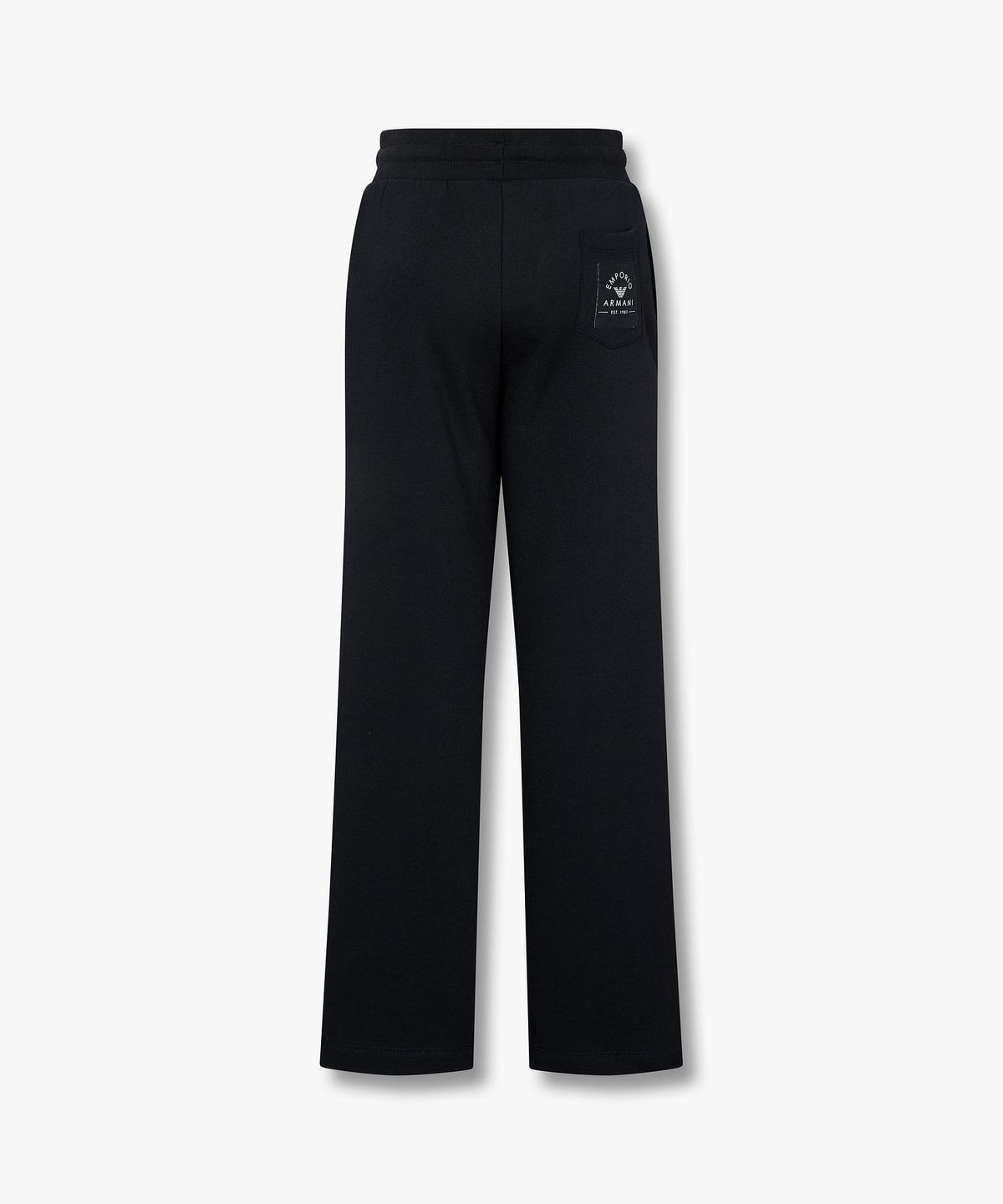 엠포리오 아르마니 언더웨어(EMPORIO ARMANI UNDERWEAR) 여성 핀턱 라인 디테일 밴딩 팬츠_블랙 0824332518