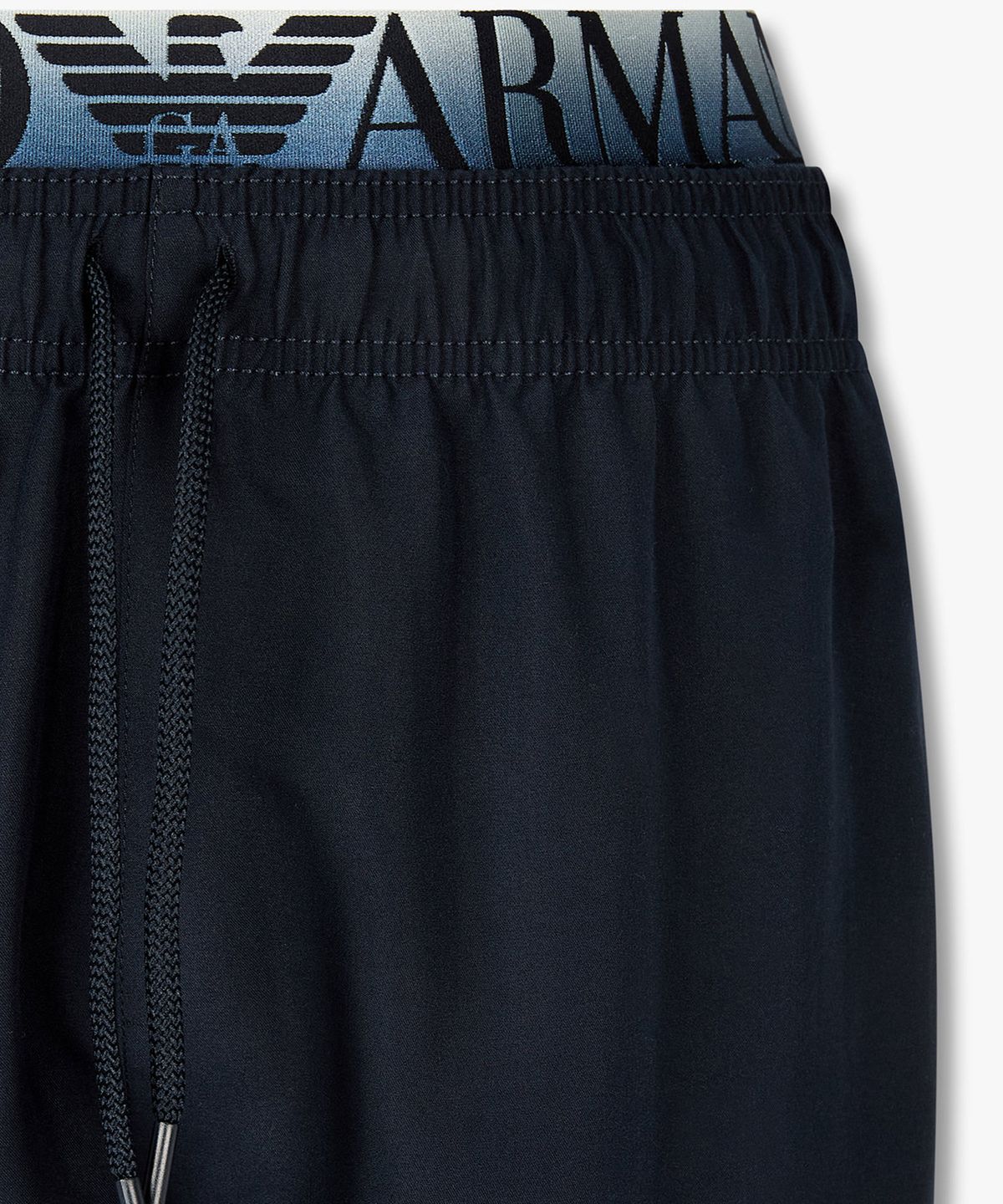 엠포리오 아르마니 언더웨어(EMPORIO ARMANI UNDERWEAR) 남성 로고 엘라스틱 인서트 스윔 쇼츠_블루 0816121156