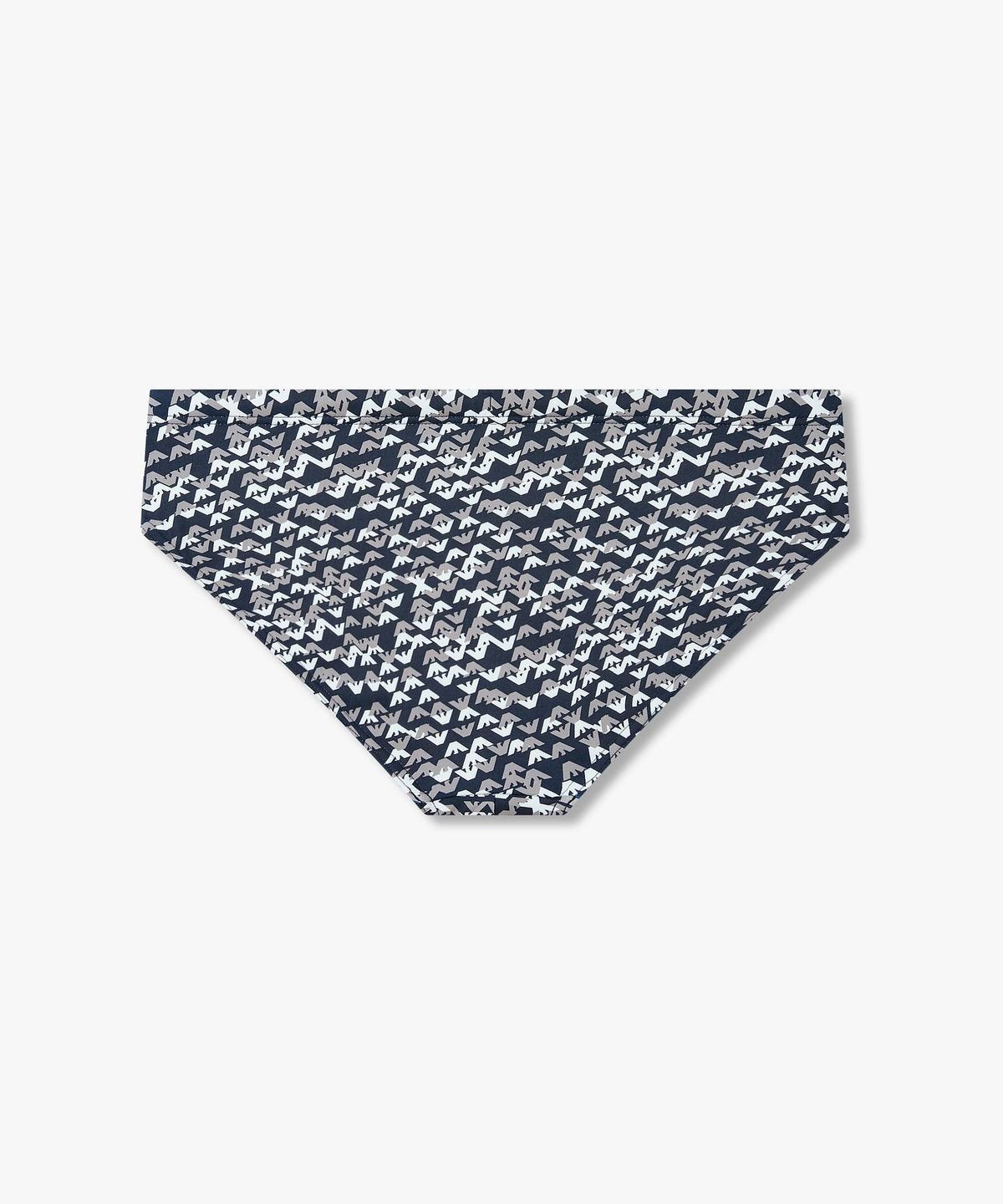 엠포리오 아르마니 언더웨어(EMPORIO ARMANI UNDERWEAR) 남성 올오버 로고 패턴 스윔 브리프_다크블루 0816121163