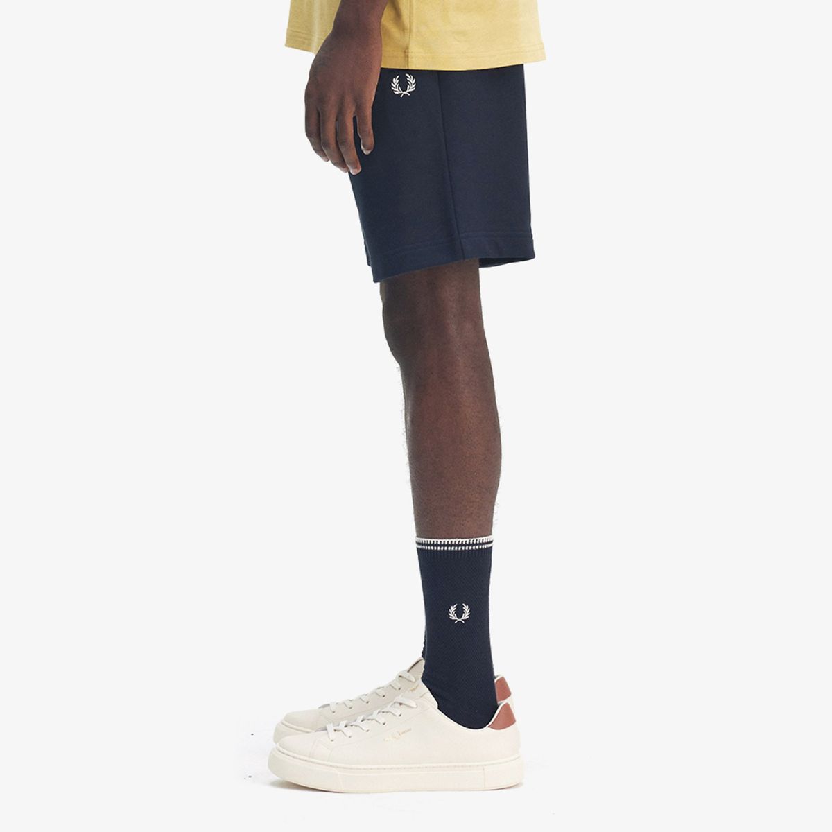 프레드페리(FRED PERRY) [Sport] 클래식 스웻 쇼츠 - 네이비 AFPM2618505-608