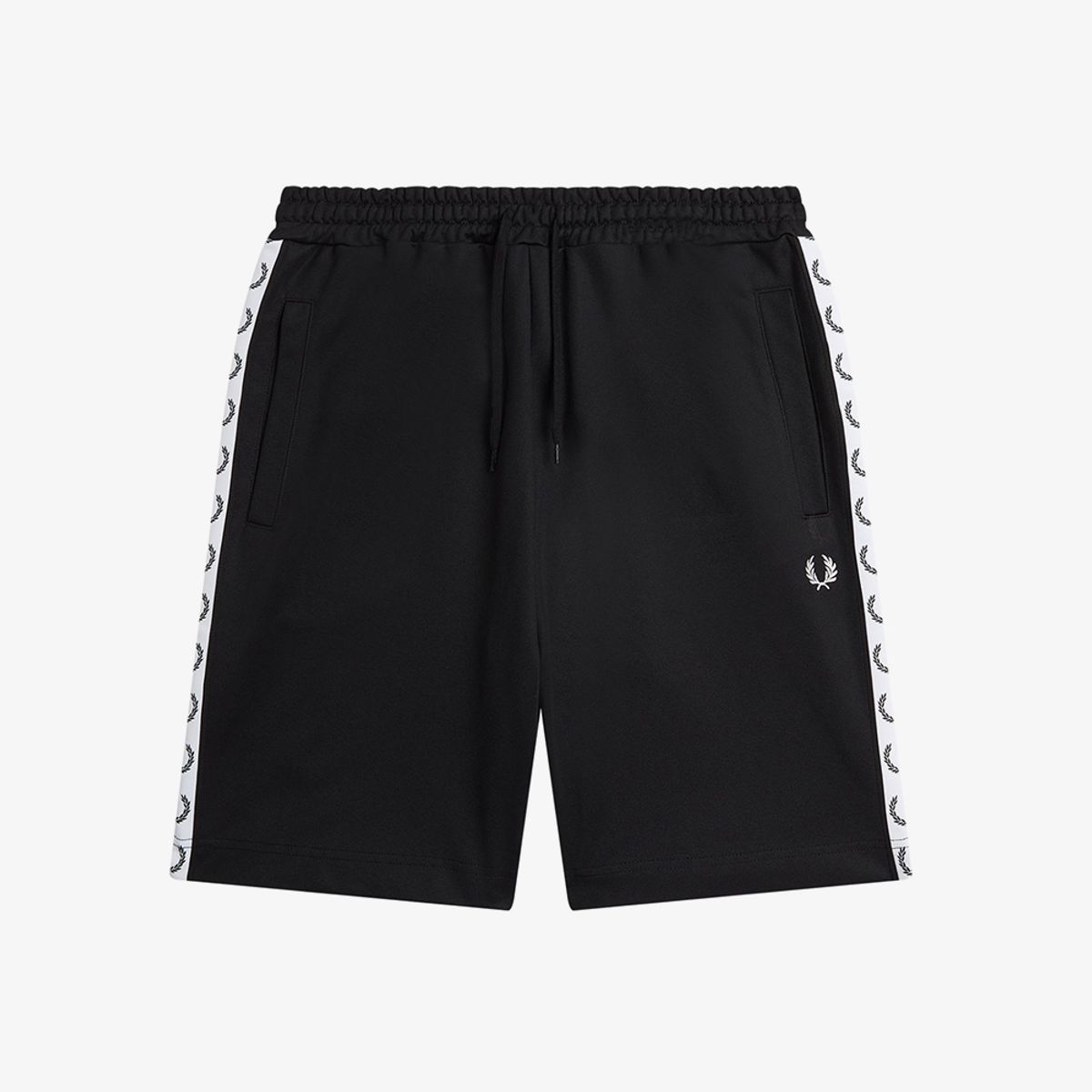 프레드페리(FRED PERRY) [Sport] 테잎 트리코트 쇼츠 - 블랙 AFPM2615508-102
