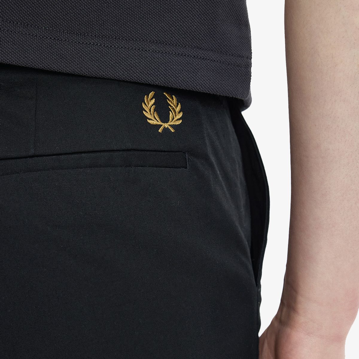 프레드페리(FRED PERRY) [Sharp] 트윌 쇼츠 - 블랙 AFPM2612301-102