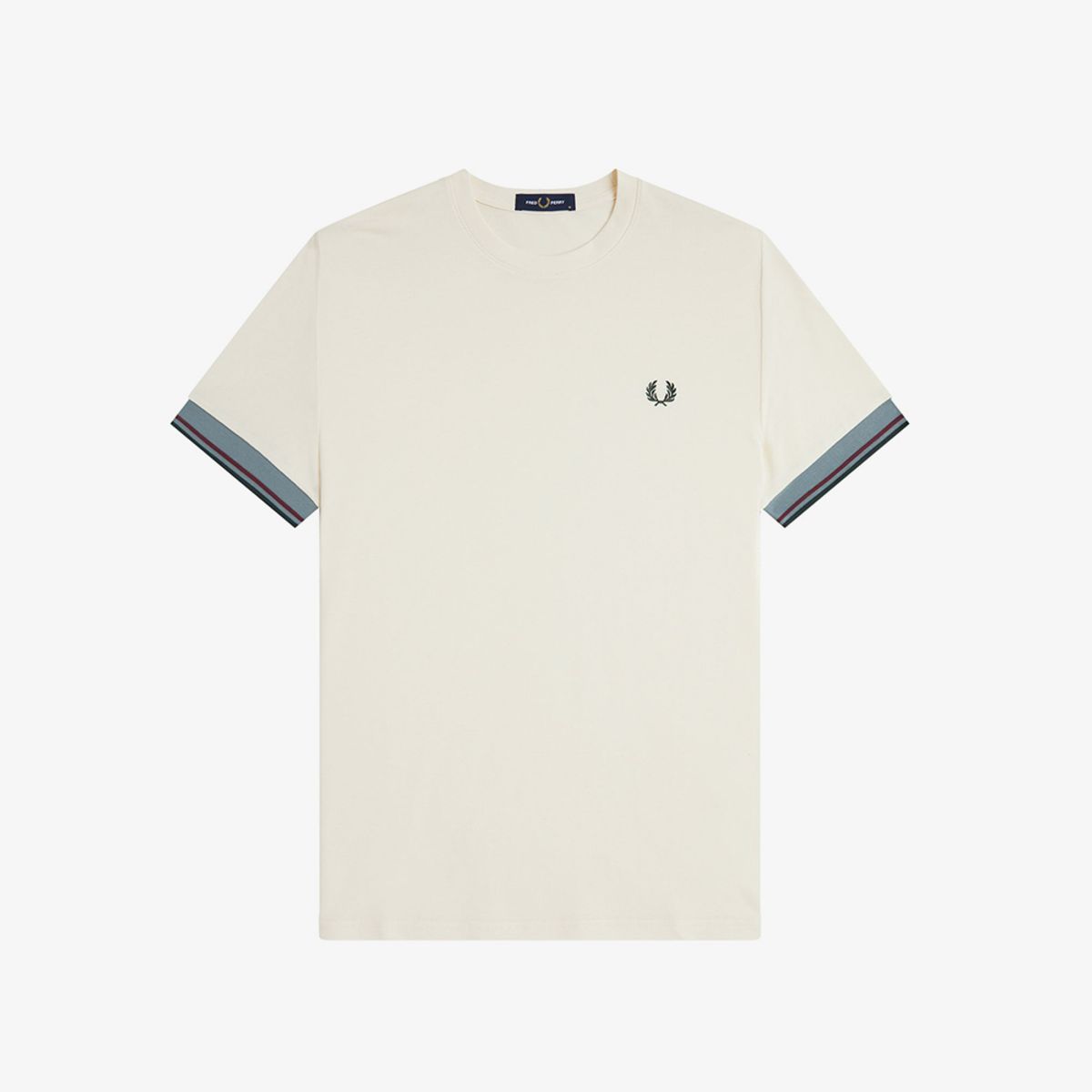 프레드페리(FRED PERRY) [Sharp] 트윈 팁 커프 티셔츠 - 에크루 AFPM2612396-560