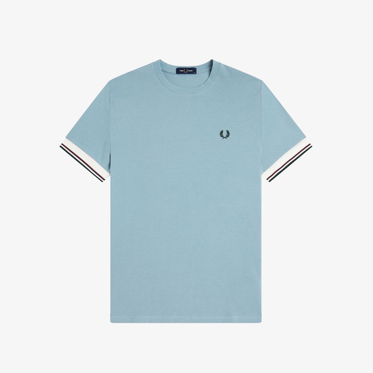 프레드페리(FRED PERRY) [Sharp] 트윈 팁 커프 티셔츠 - 스톡포트 블루 AFPM2612396-Z20