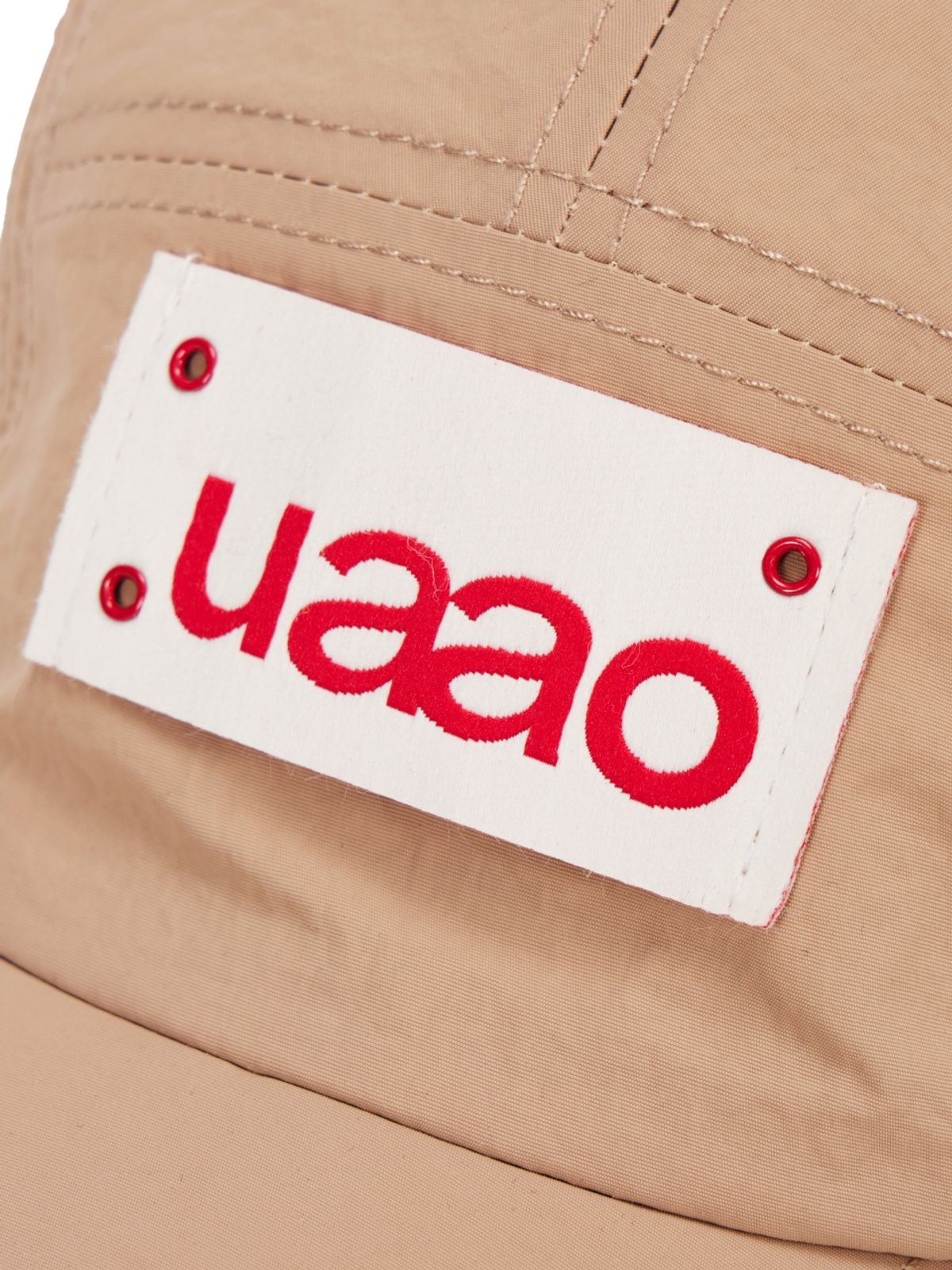 우아오(UAAO) 루지 나일론 로고 볼캡 (Beige)