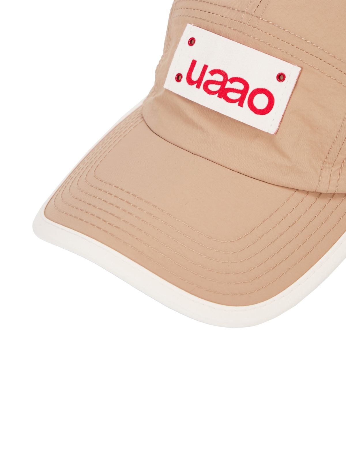 우아오(UAAO) 루지 나일론 로고 볼캡 (Beige)