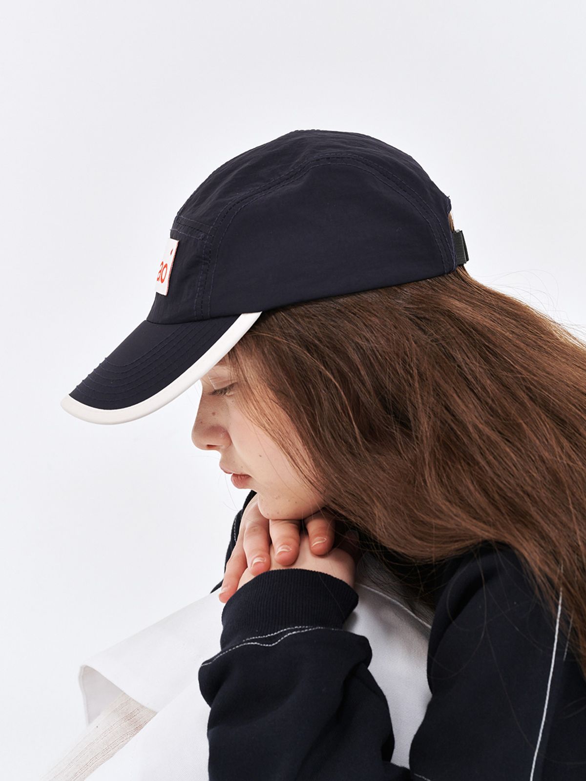 우아오(UAAO) 루지 나일론 로고 볼캡 (Navy)