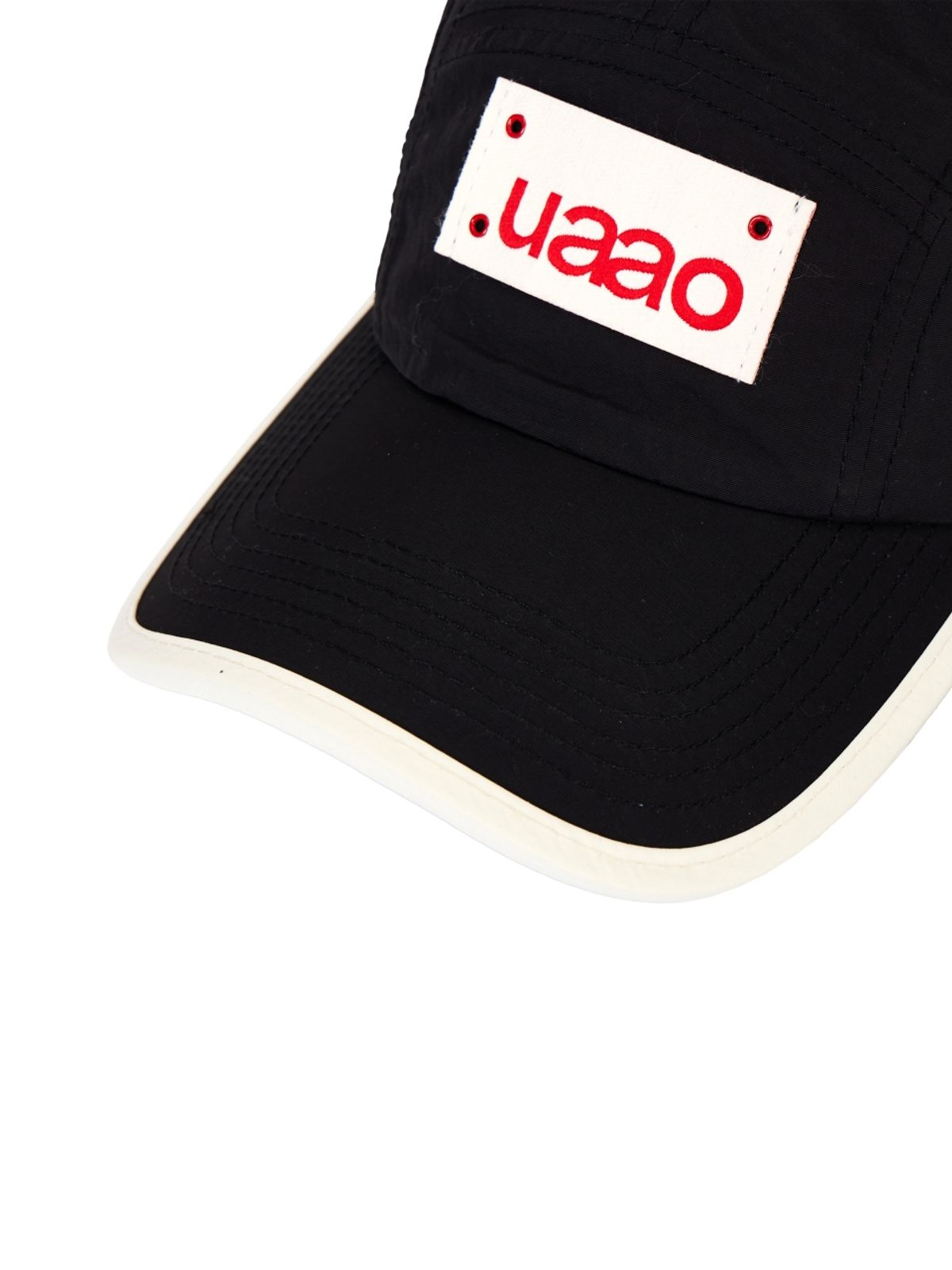 우아오(UAAO) 루지 나일론 로고 볼캡 (Black)