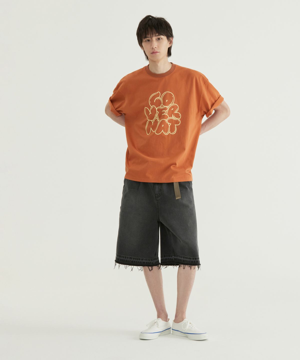 커버낫(COVERNAT) 벌룬 로고 그래픽 티셔츠 화이트