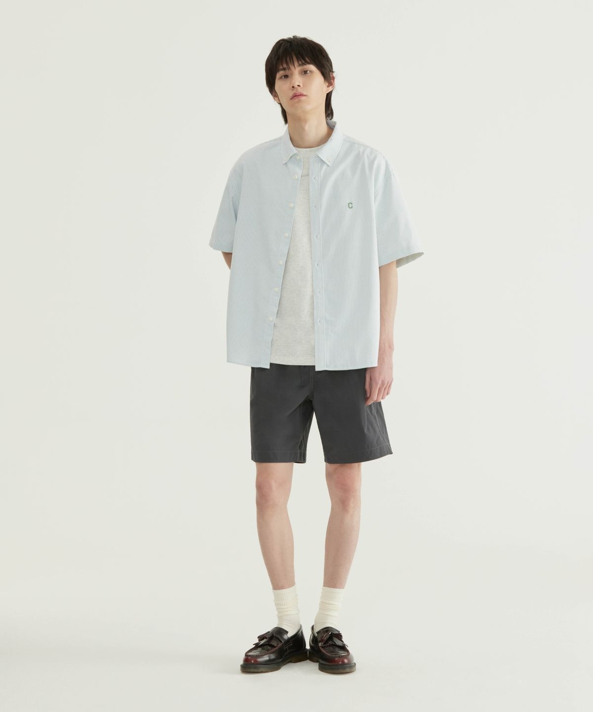 커버낫(COVERNAT) 워크 나일론 쇼츠 차콜