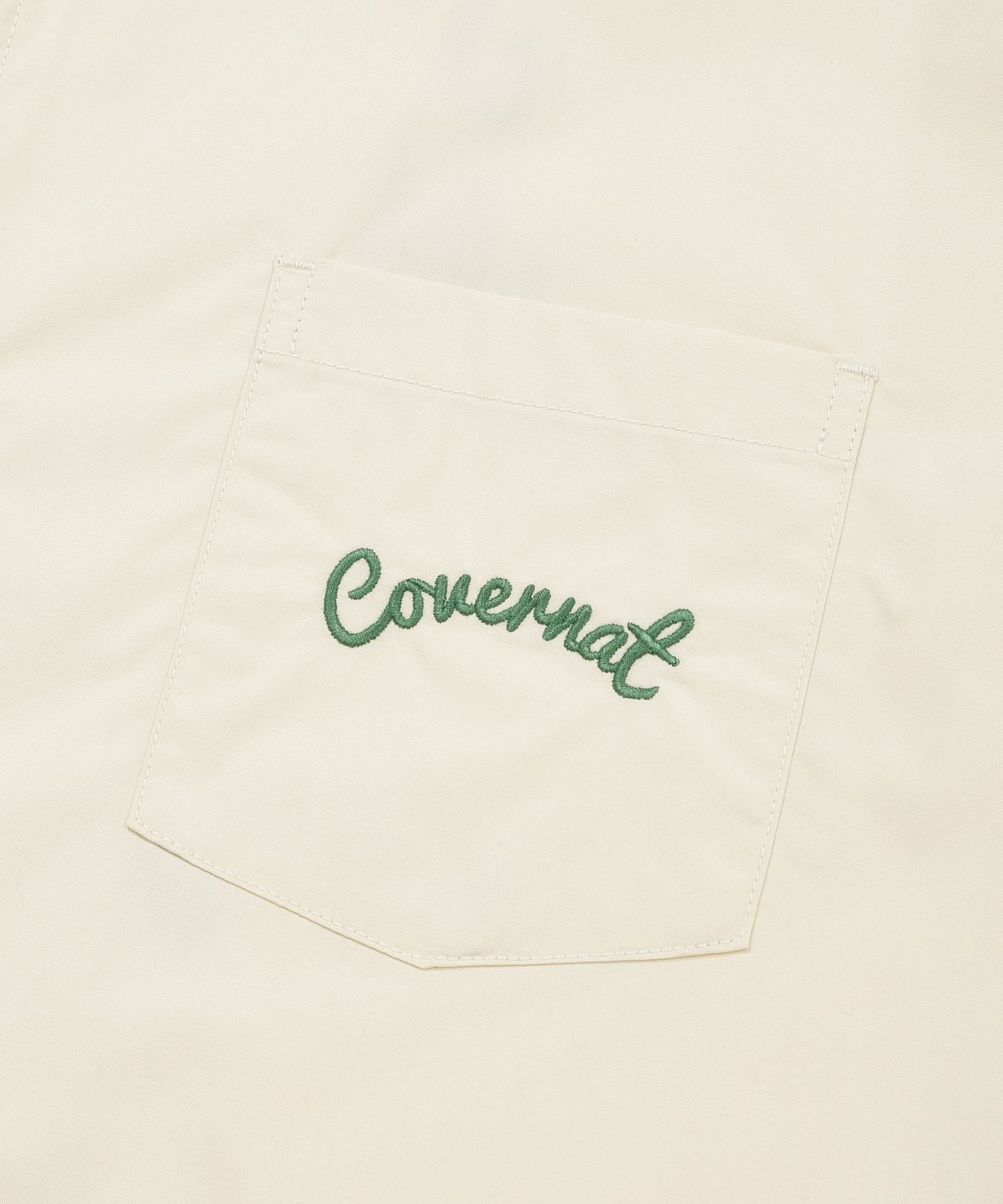 커버낫(COVERNAT) 팜트리 그래픽 하프 셔츠 아이보리
