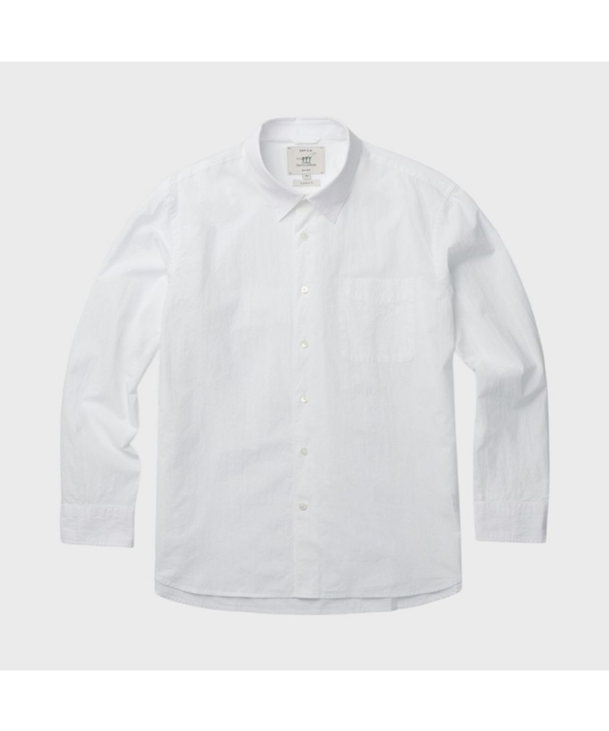 헨리코튼(HENRY COTTONS) [Imported Fabric] 코튼 워시드 셔츠 (컴포트핏) AHSAM26021WHX