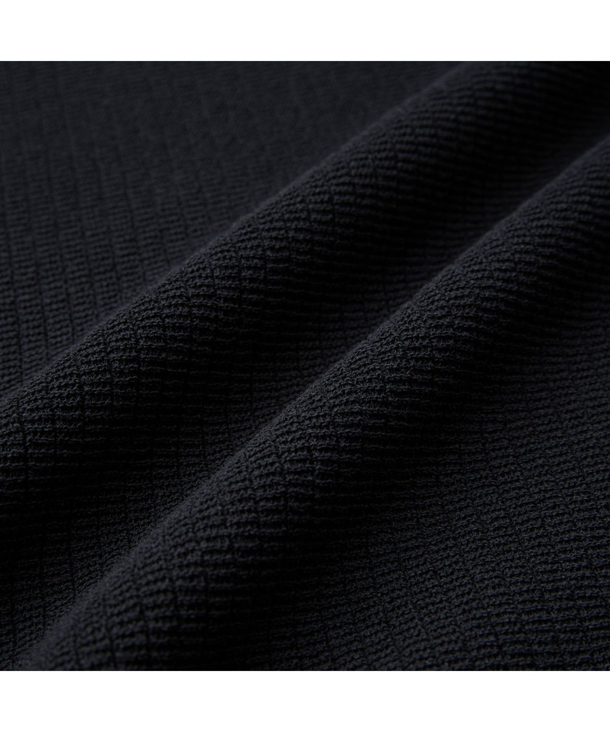 헨리코튼(HENRY COTTONS) 긴팔 조직감 폴로 니트 AHWAS26611BKX